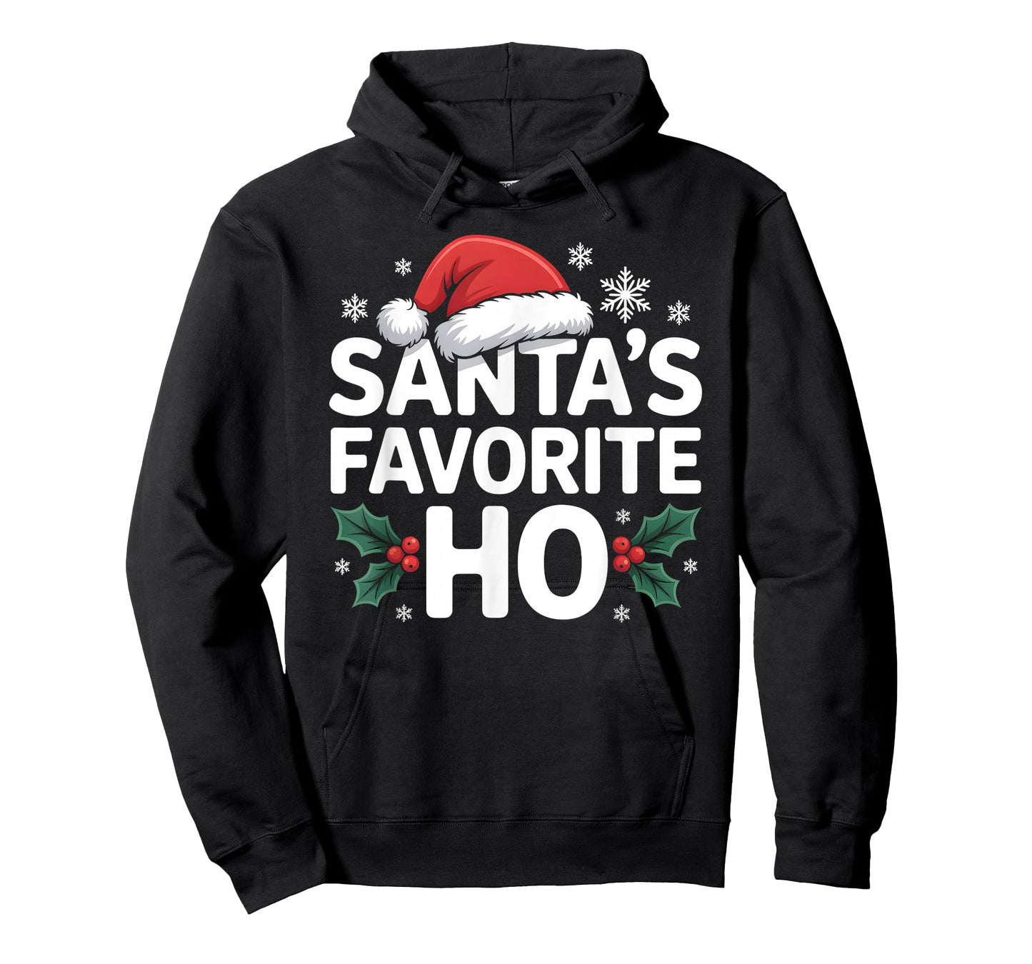 Santa's Favorite Ho tee Funny Christmas Graphic T-Shirt