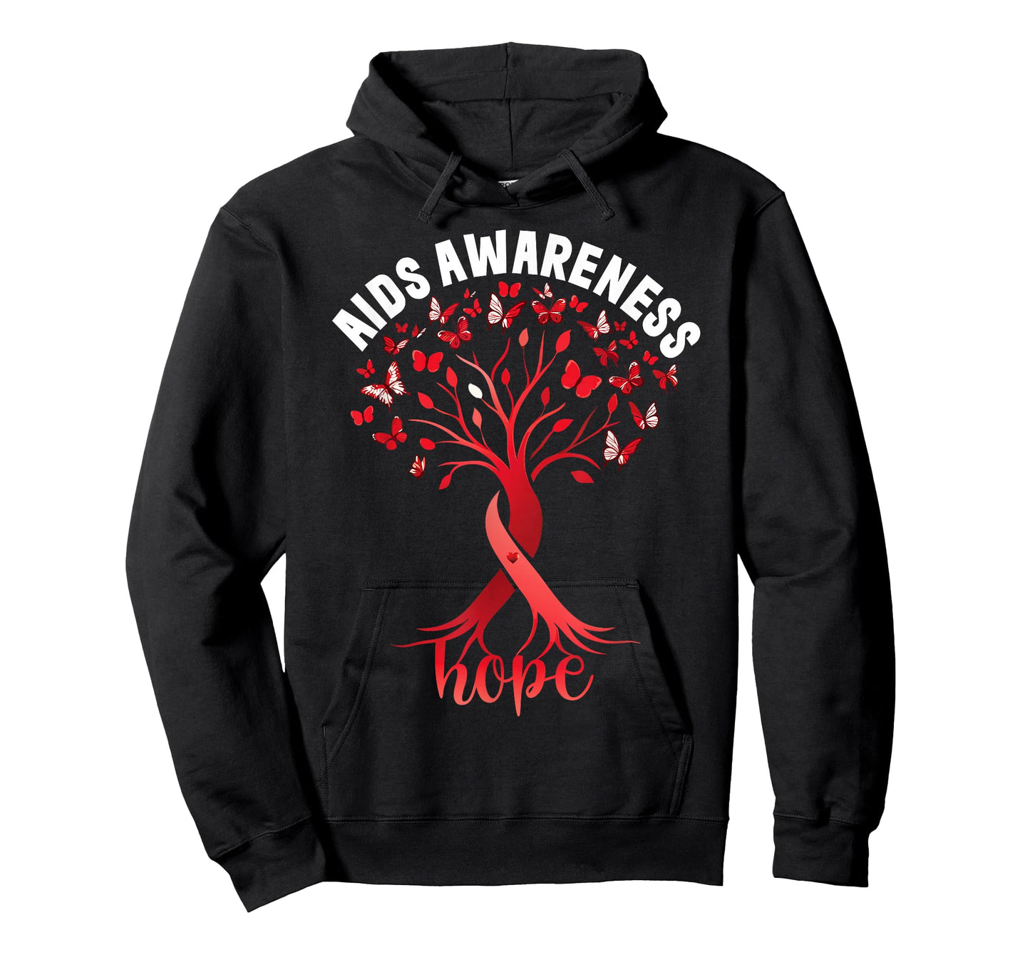 AIDS/HIV Awareness World Aids Day Red Ribbon Hope Fight T-Shirt