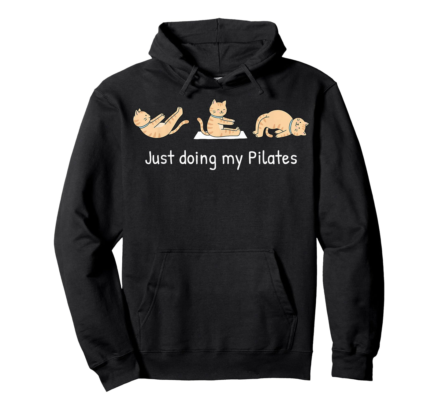 Just Doing My Pilates Cute Cat Funny Workout T-Shirt