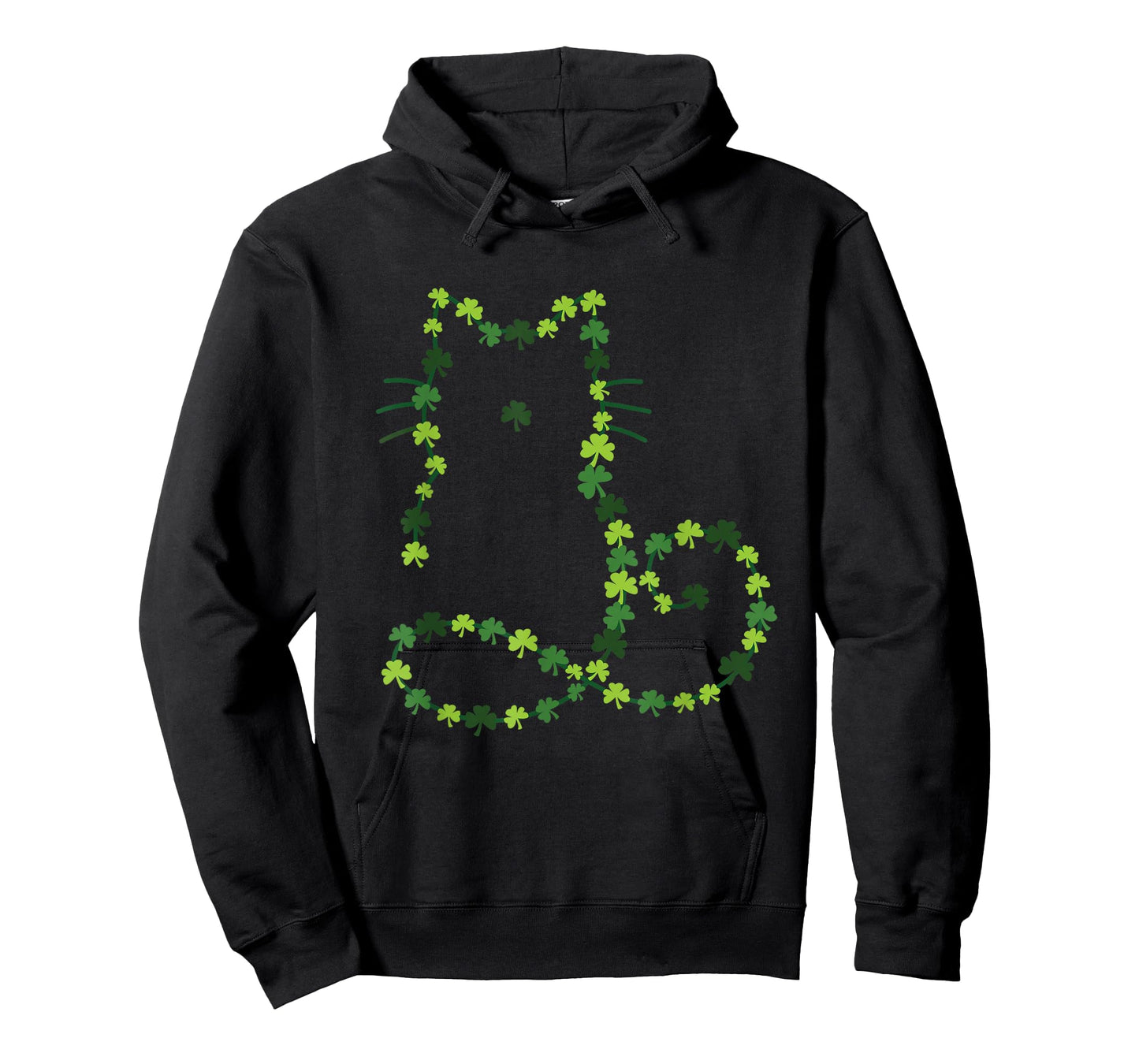 Cat Patrick's Day Luck Shamrocks Retro Funny Cute Kitten Pet T-Shirt