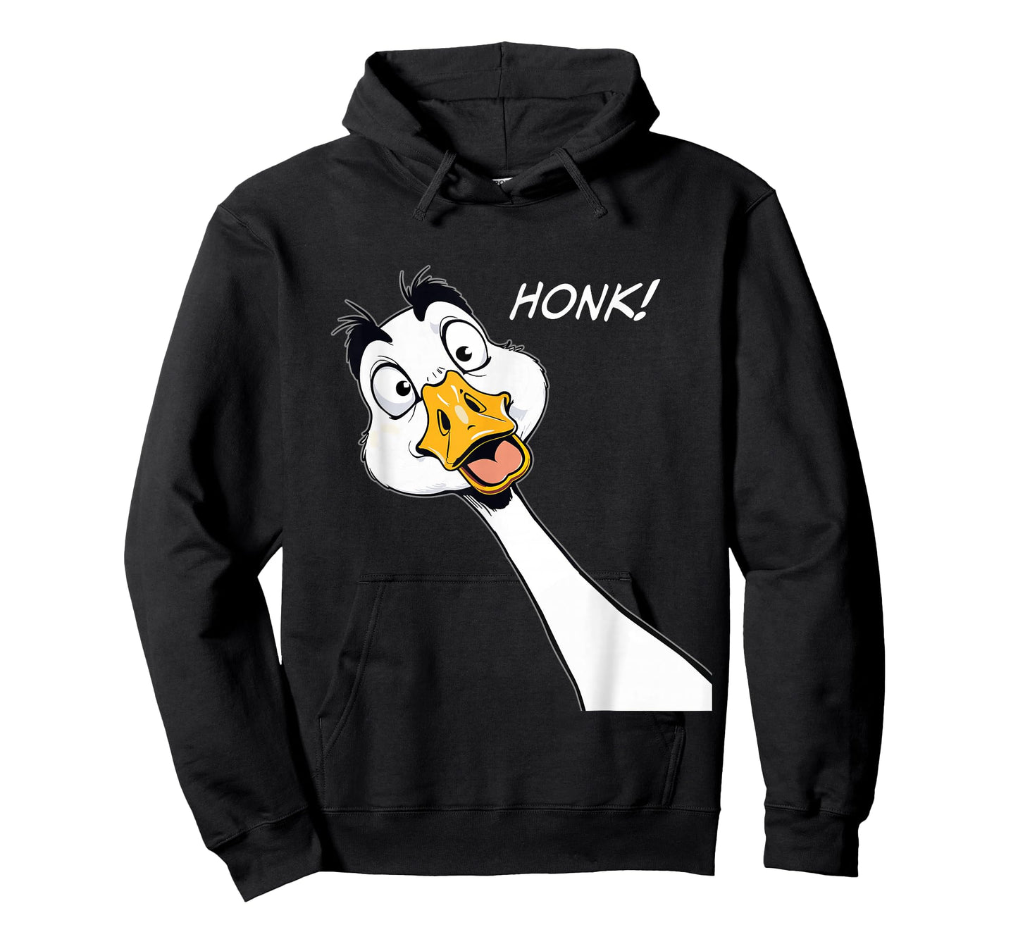 Funny Crazy Goose Honk Cartoon Animal Humor T-Shirt
