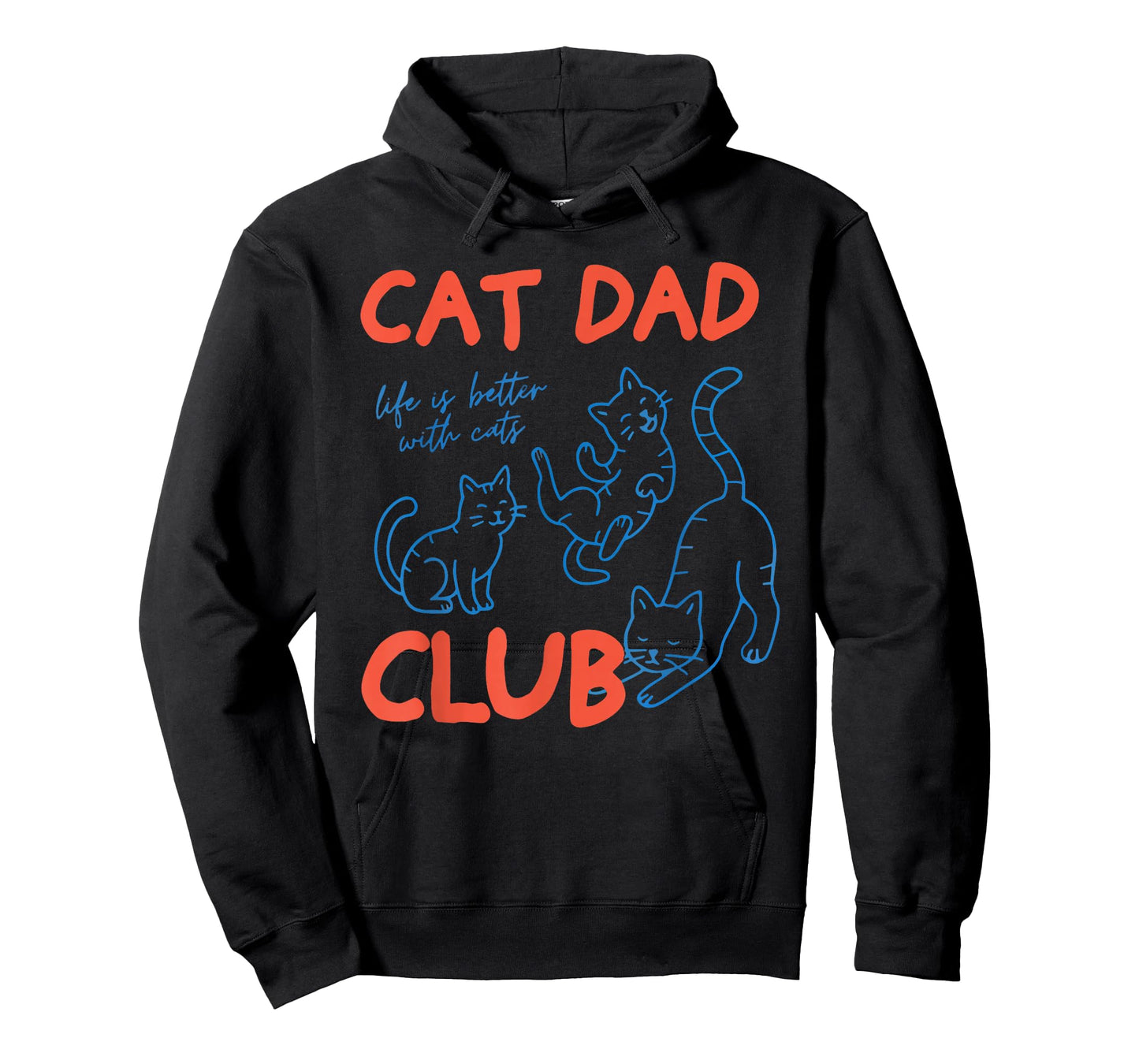 Mens Cat Dad Club Funny Cat Meme Fathers Day Cat Lover T-Shirt