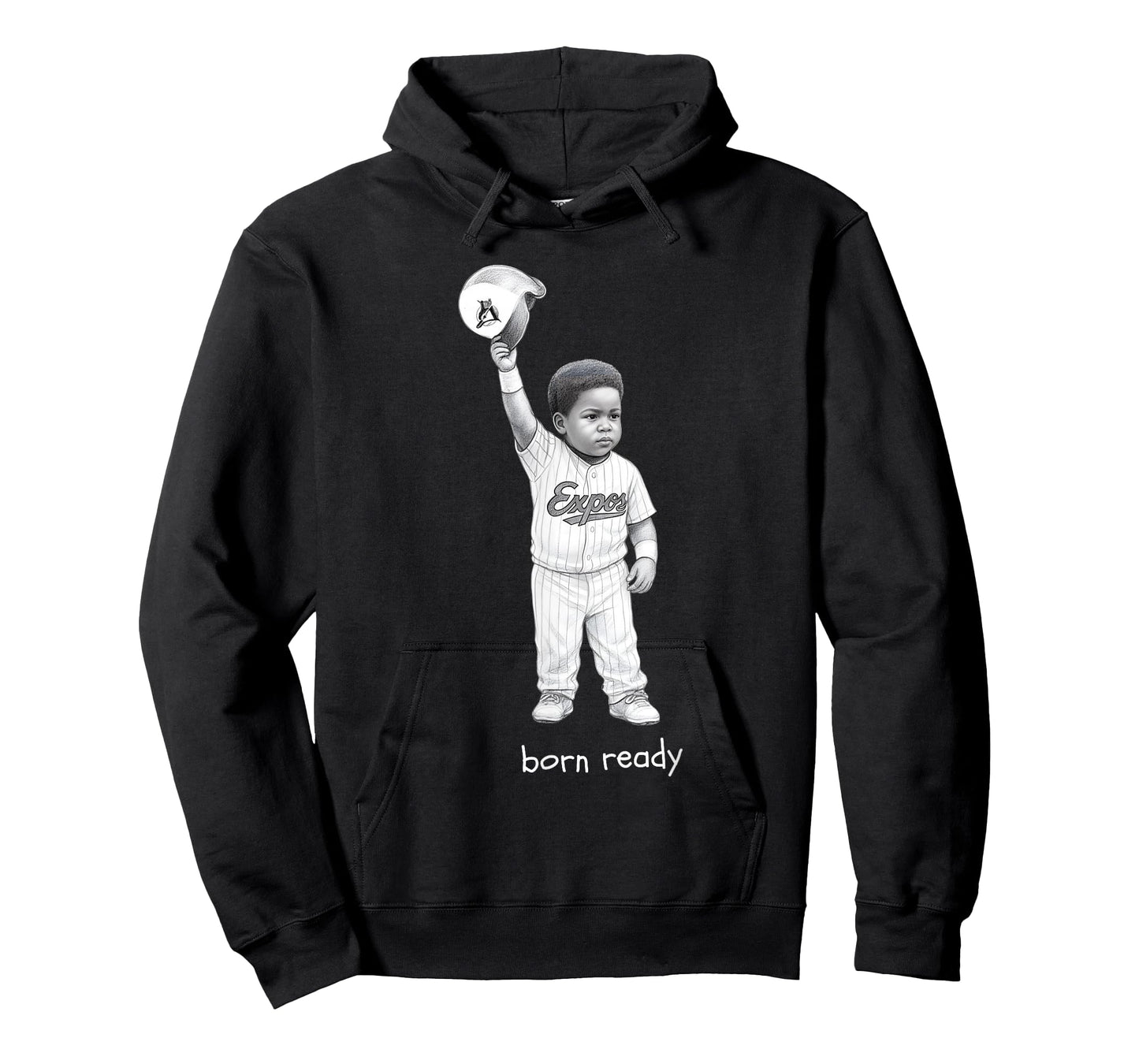 Born Ready Little Slugger Retro Baseball T-Shirt
