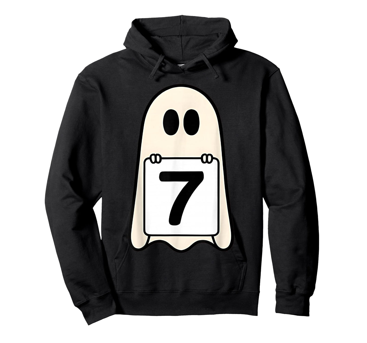 Spooky Number 7 Matching Halloween Costume Group Meme Ghost T-Shirt