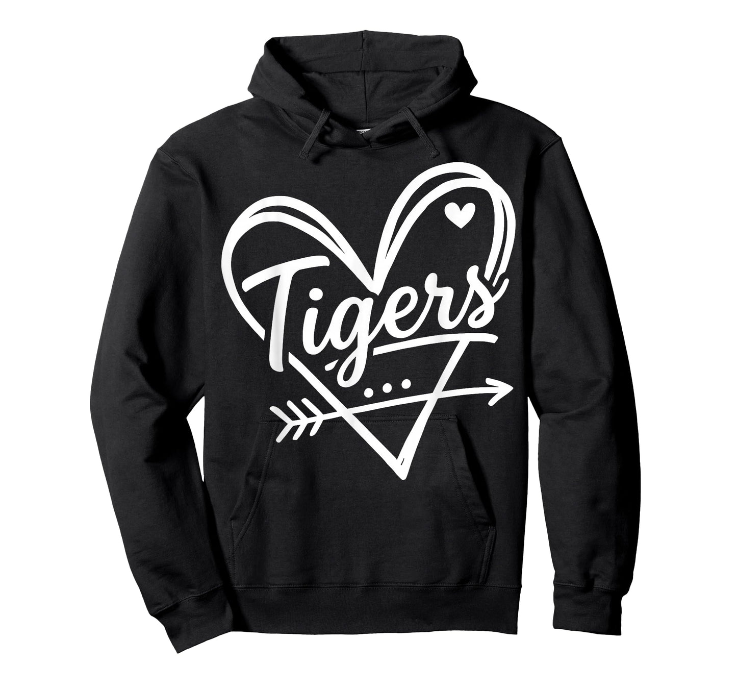Retro Tigers Heart Cute Name Graphic Gift for Men Women Kids T-Shirt