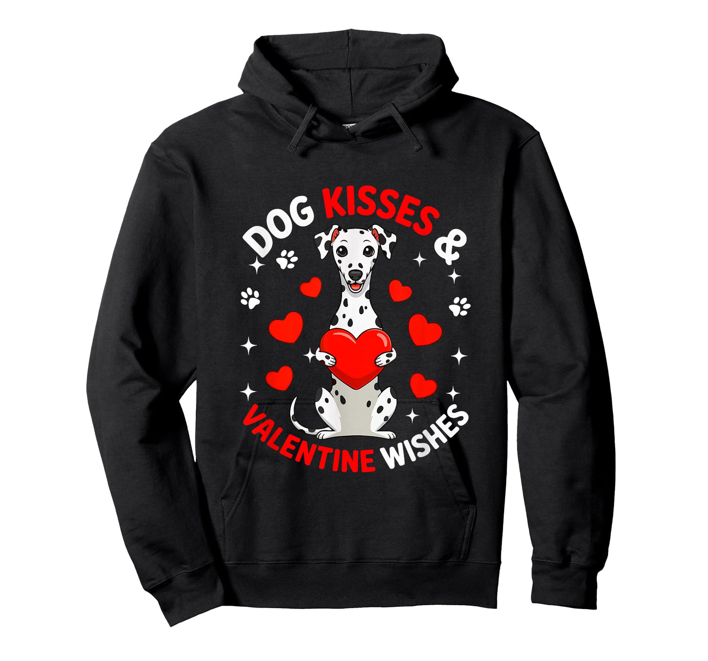 Dog Kisses and Valentine Wishes Cute Dalmatian Owner Kids T-Shirt