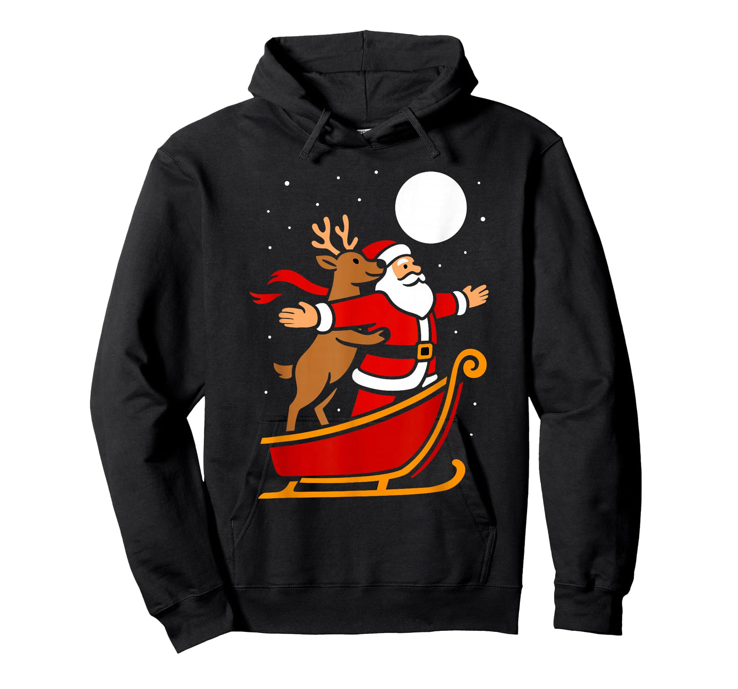 Santa Reindeer Men Women Kids Funny Christmas T-Shirt