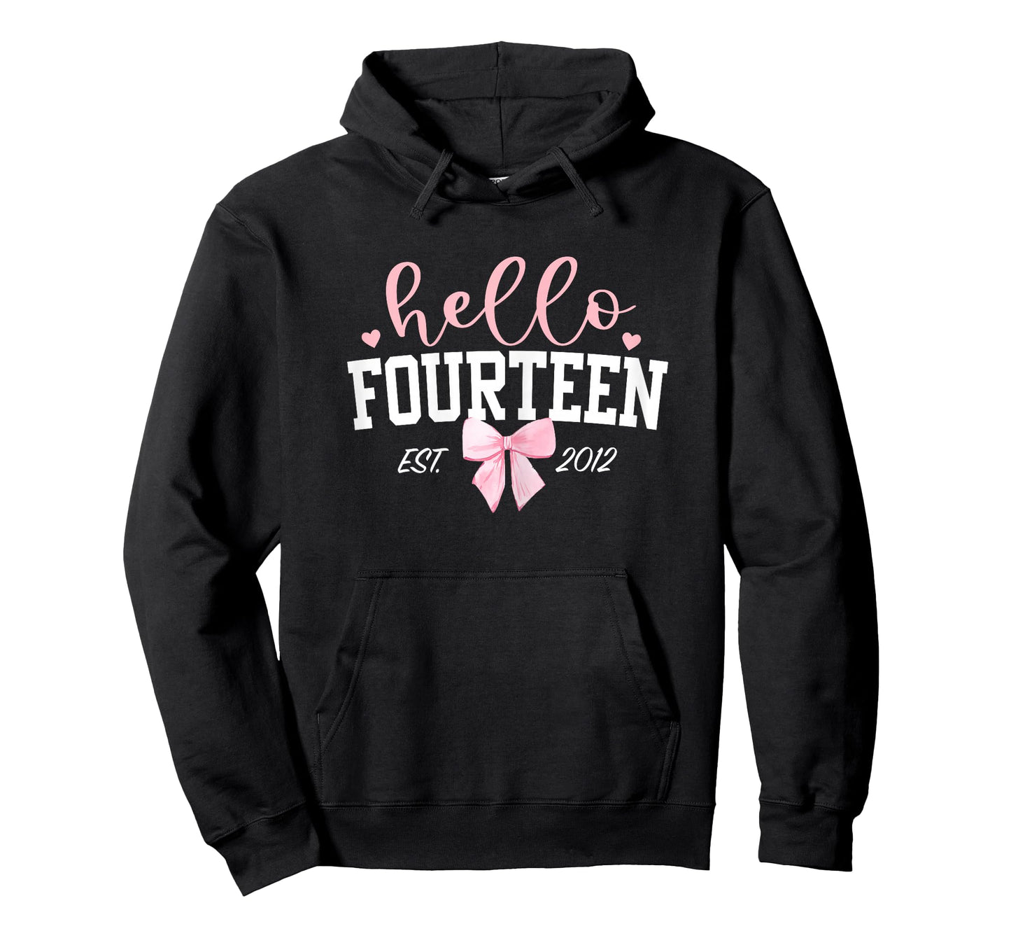 Hello Fourteen Est 2012 14th Birthday Girl Turning 14 T-Shirt