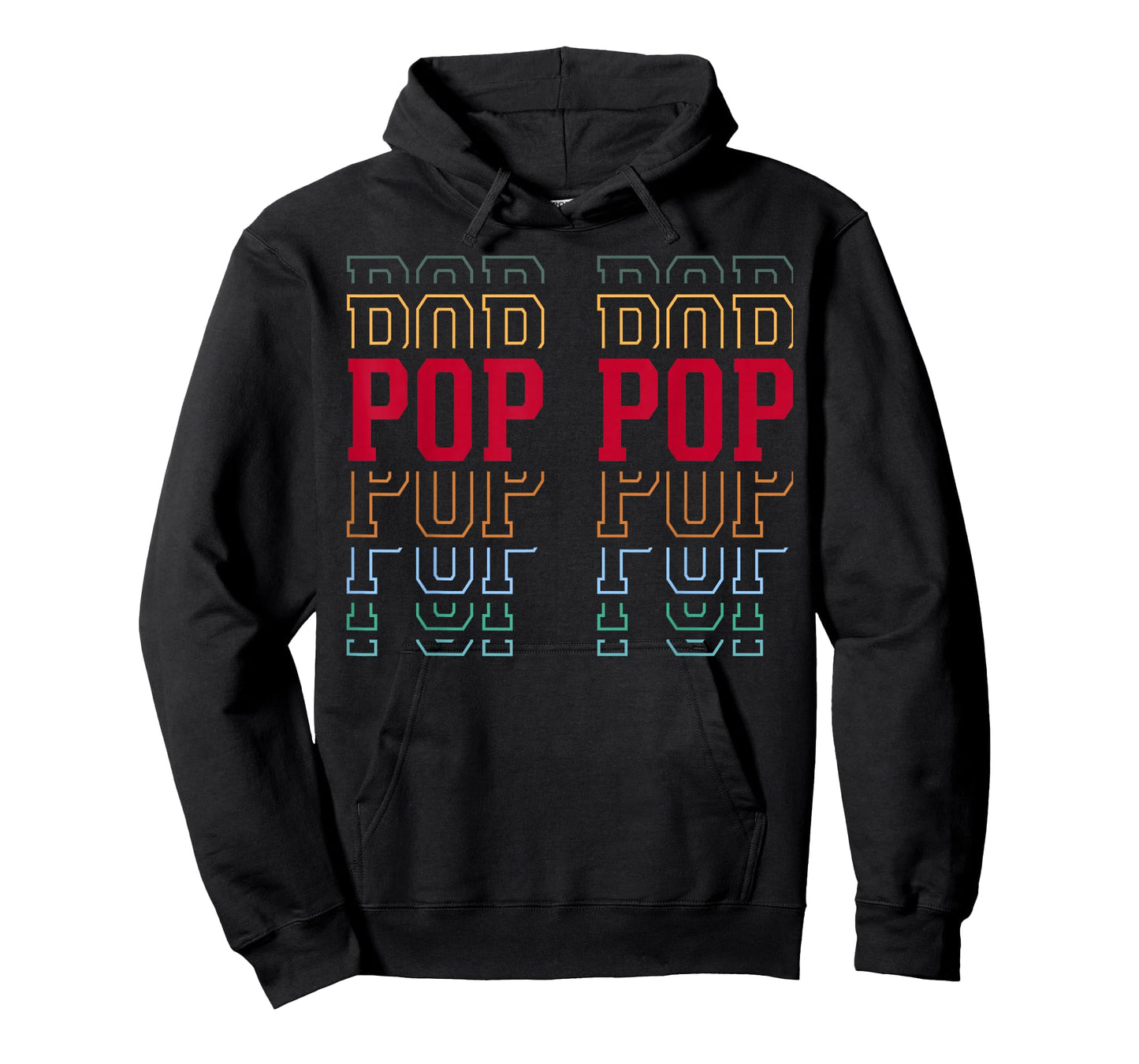 Pop Pop Funny Athletic Lettering Father's Day Grandpa T-Shirt