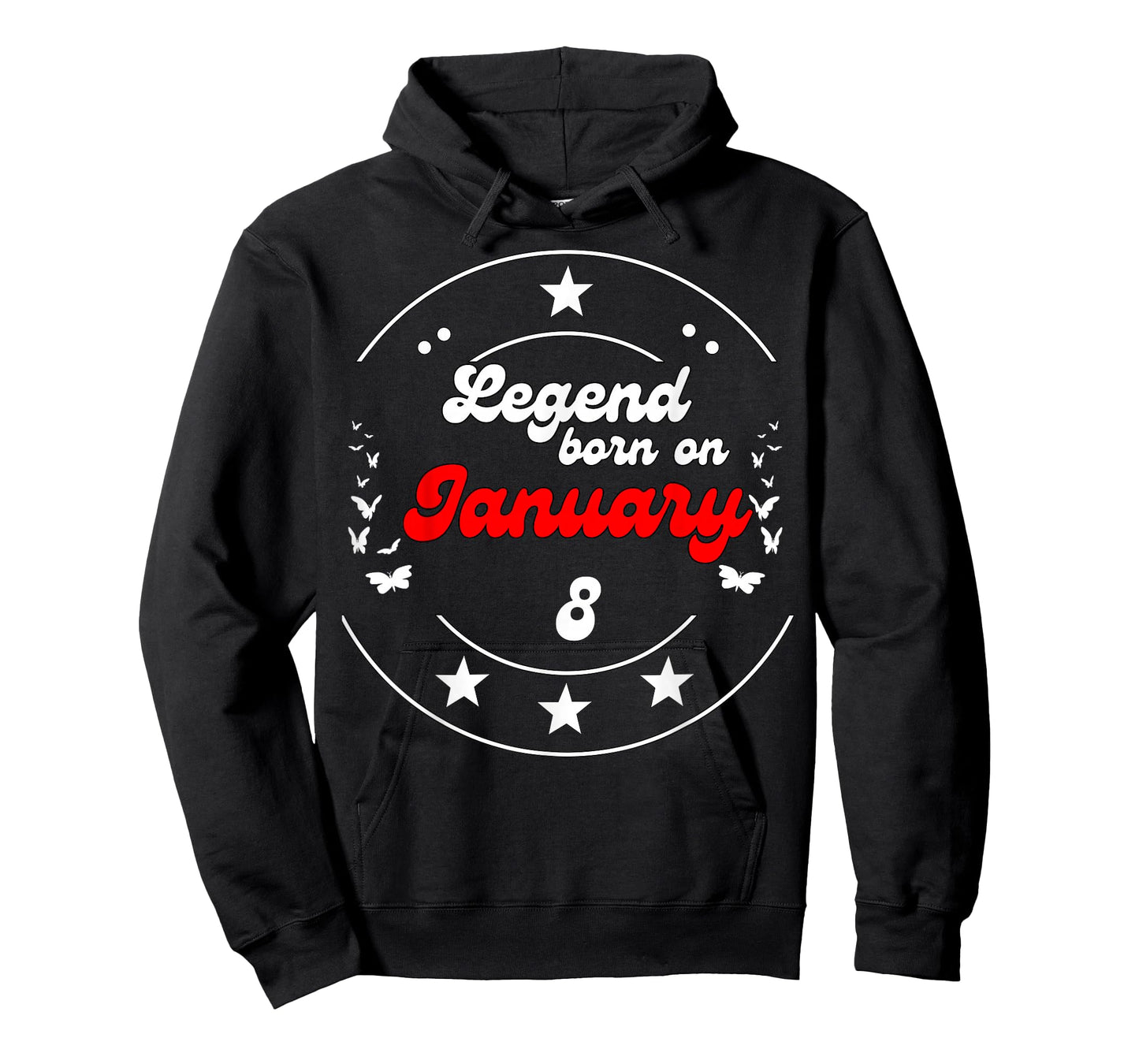 January 8 Birthday Legend Man Boy Since January 8th T-Shirt