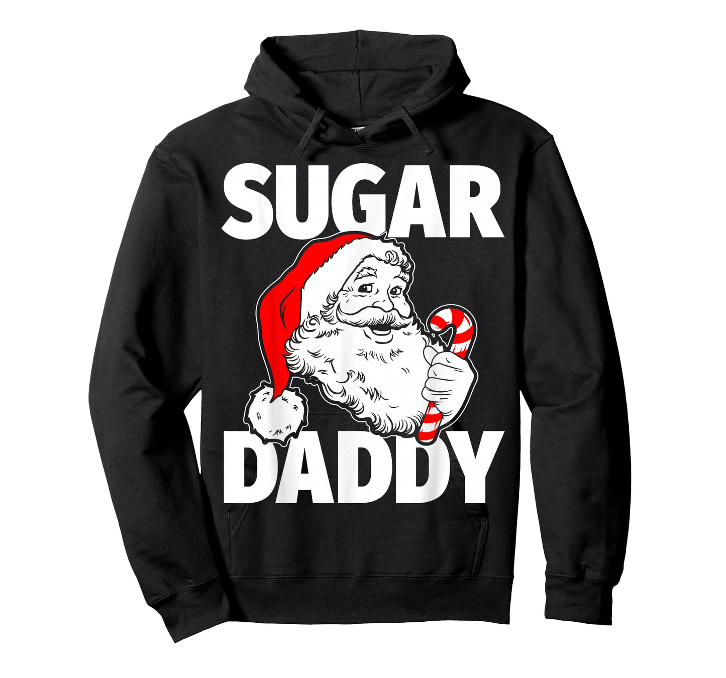 Sugar Vintage Daddy Santa Claus Candy Cane Adult Christmas T-Shirt