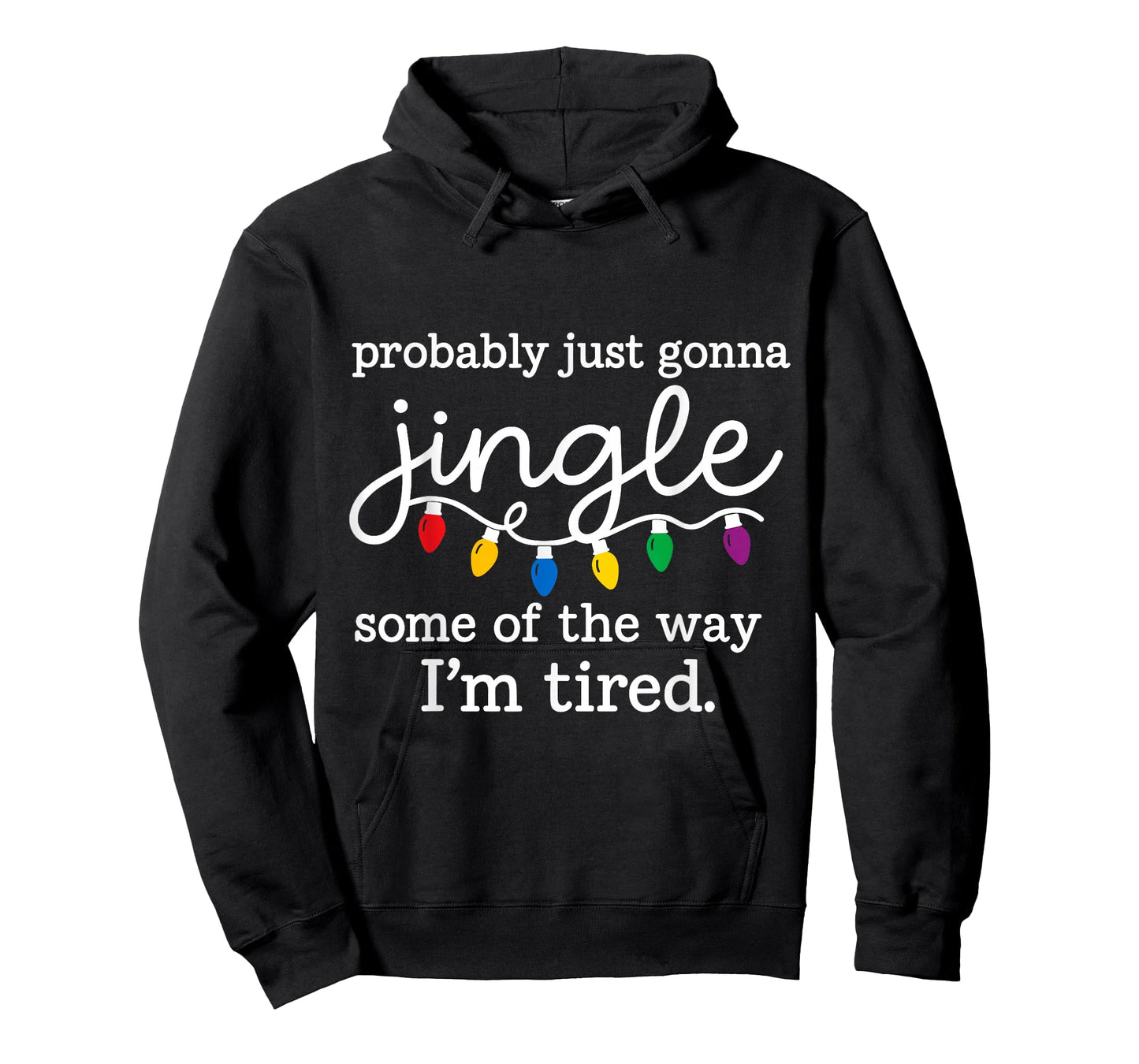 Funny Christmas Jingle Tired Holiday Festive Humor T-Shirt