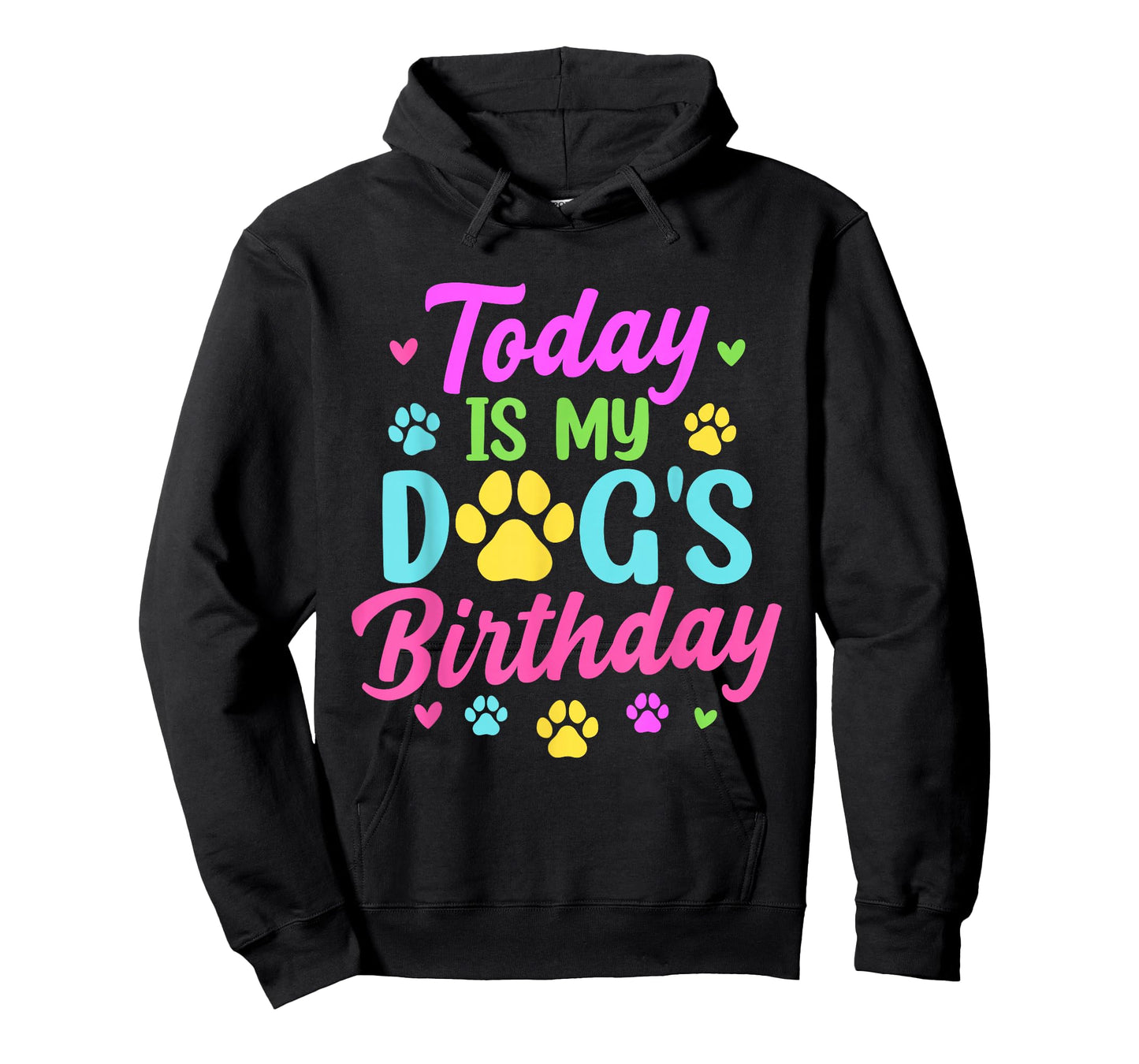 Today is My Dog's Birthday Pet Owner Matching Party T-Shirt