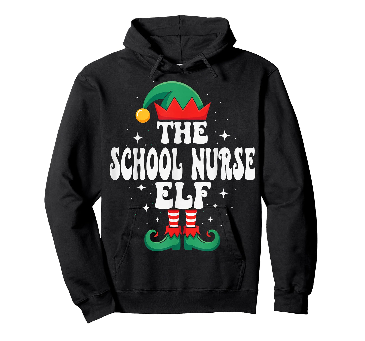 The School Nurse Elf Funny Christmas Matching Family T-Shirt