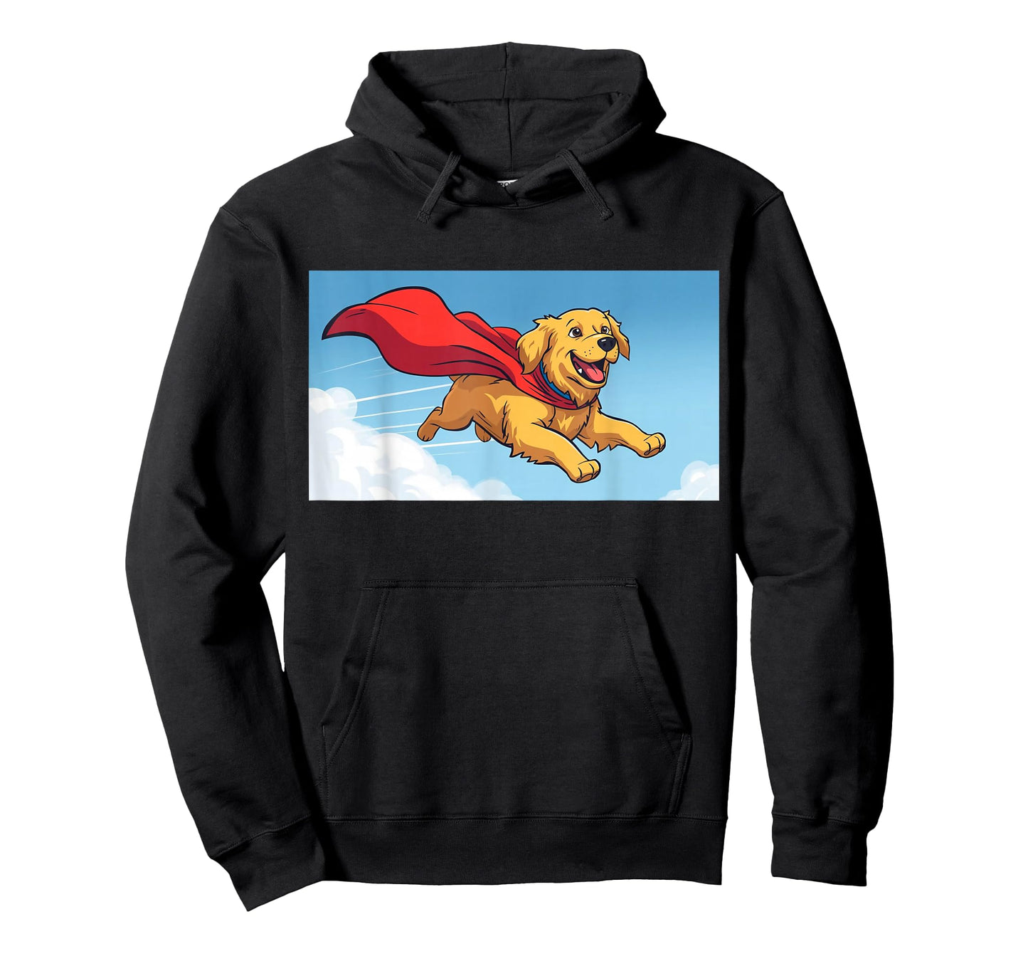 Golden Retriever Dog Super Hero T-Shirt