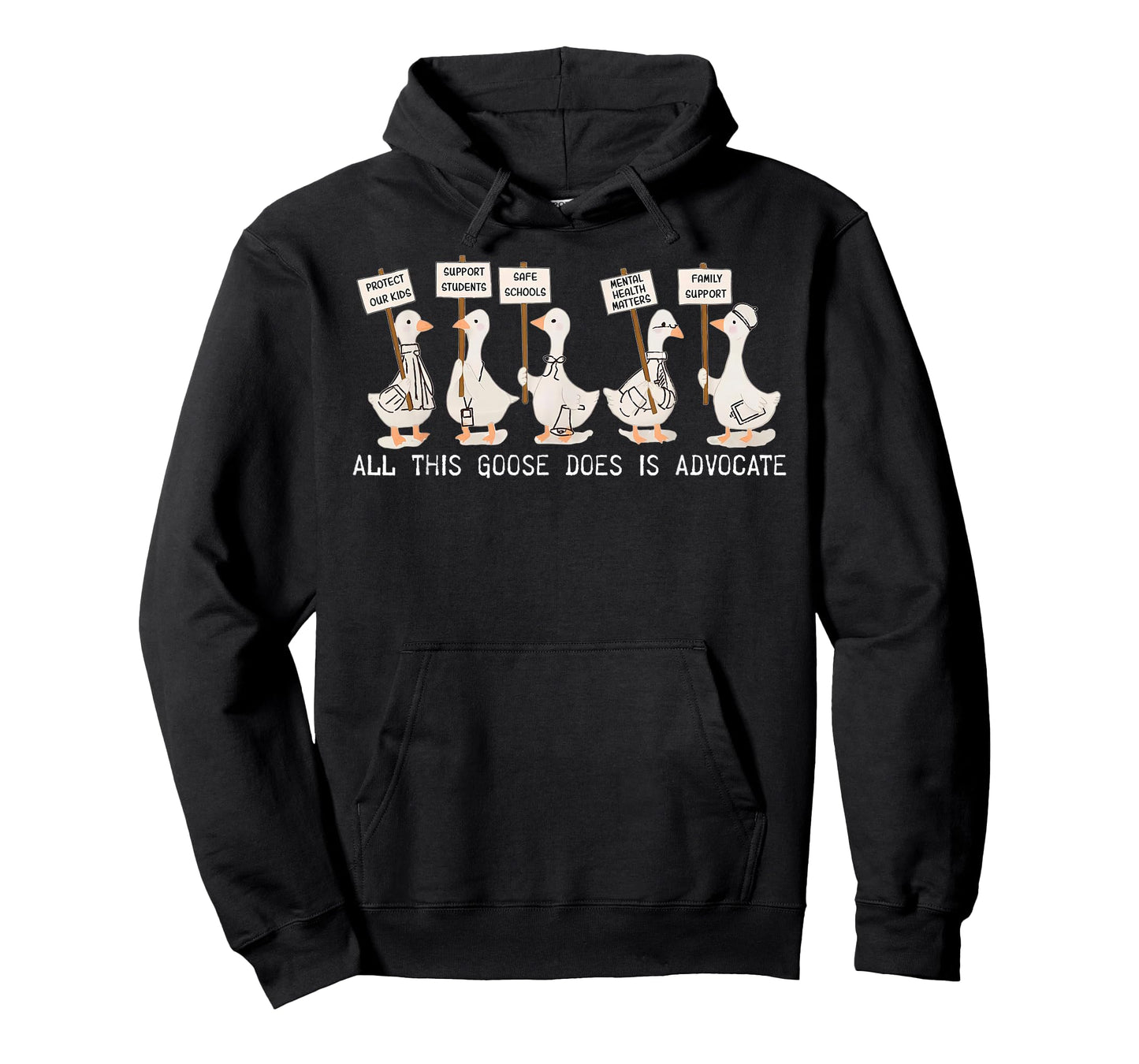 All This Goose Does is Advocate Social Worker Silly Goose T-Shirt