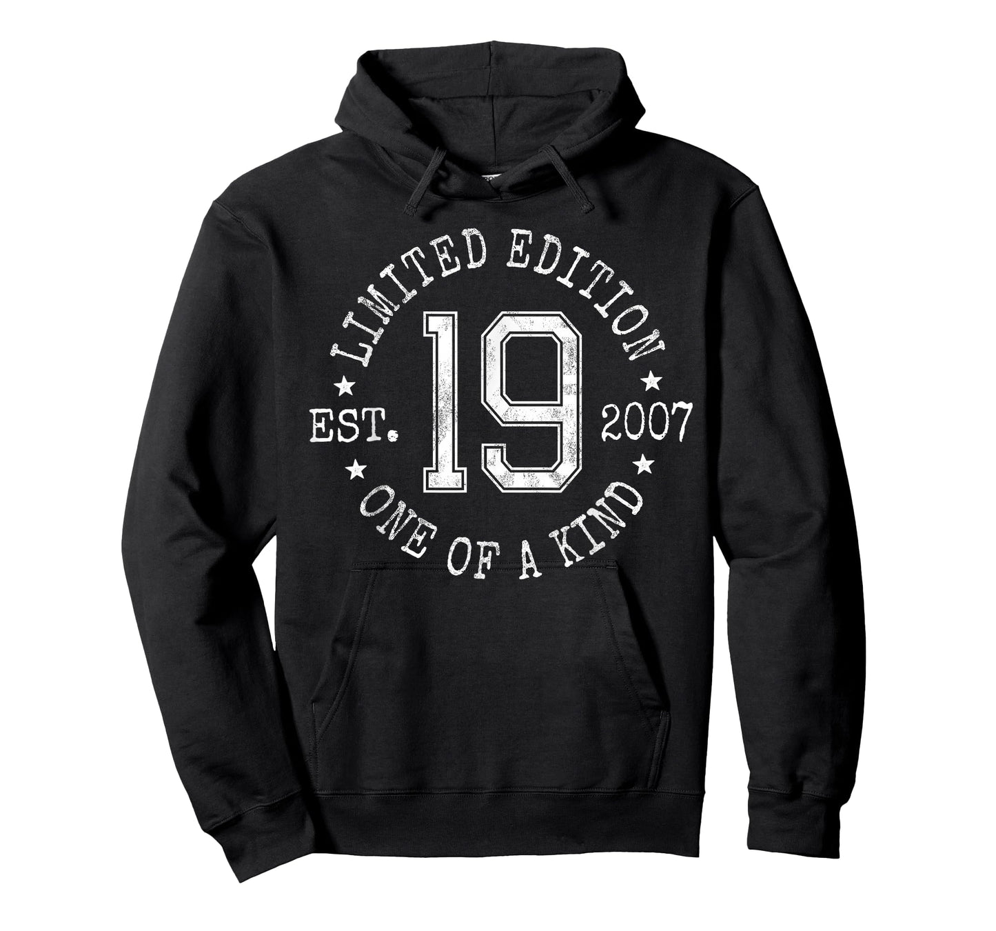 Limited Edition Est 2007 One of a Kind 19th Birthday T-Shirt