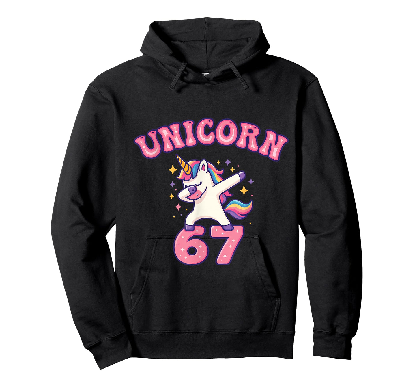 Unicorn 67 Six Seven Meme Cute Pink Unicorn 6-7 Trend T-Shir T-Shirt