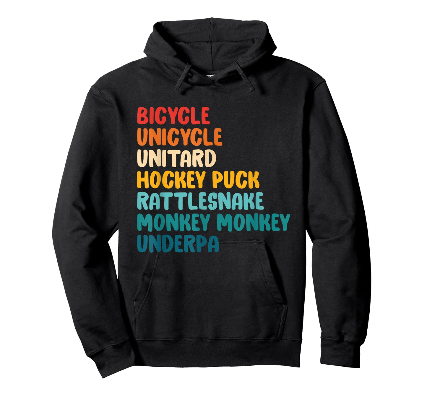 Bicycle Unicycle Unitard Hockey Puck Rattlesnake T-Shirt