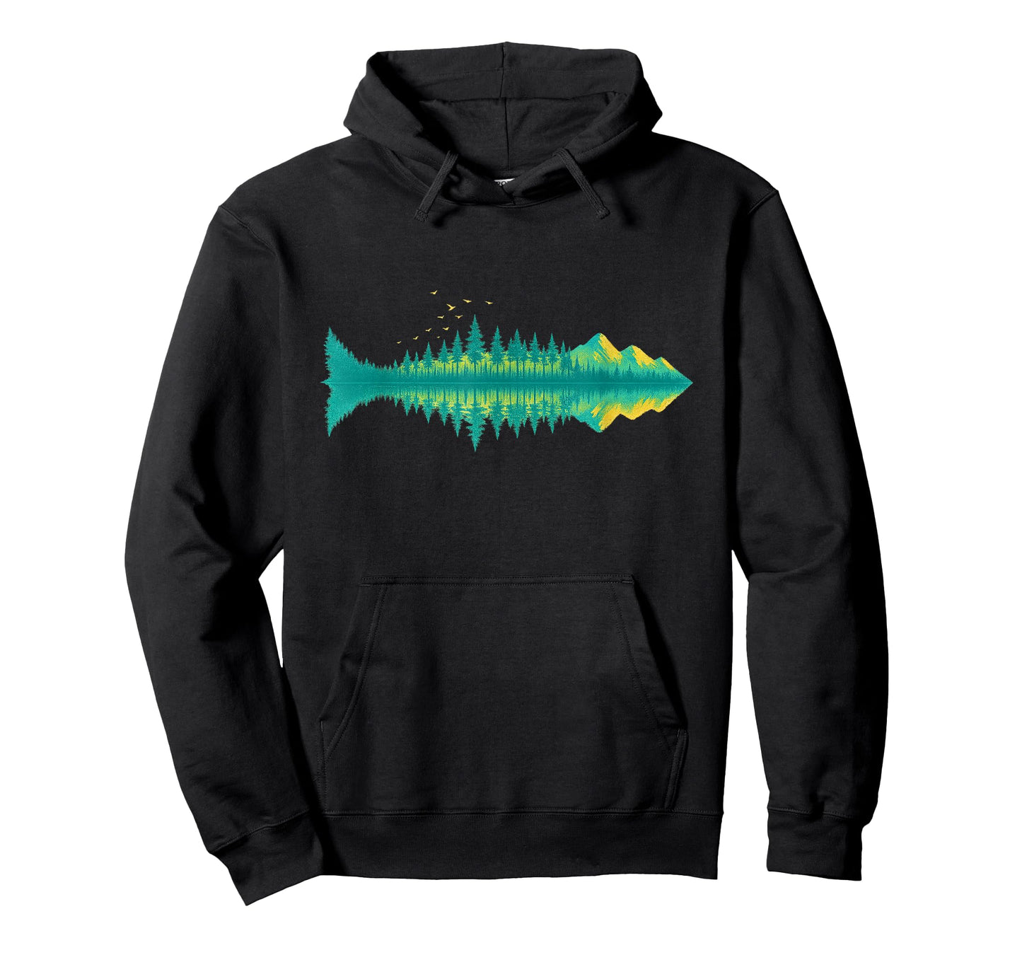 Hikers Campers Outdoorsmen Nature Fisherman Reflection T-Shirt