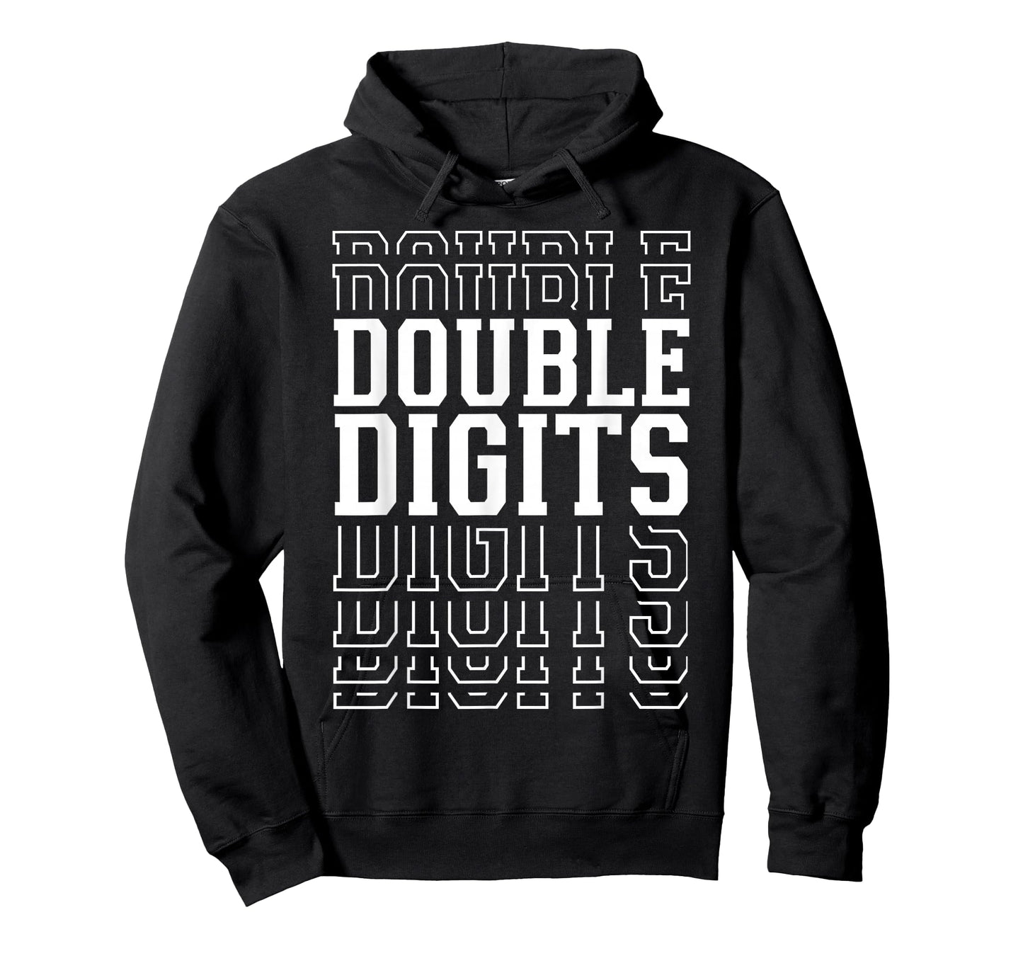 Double Digits 10th Birthday Layered Text 10 Year Old T-Shirt