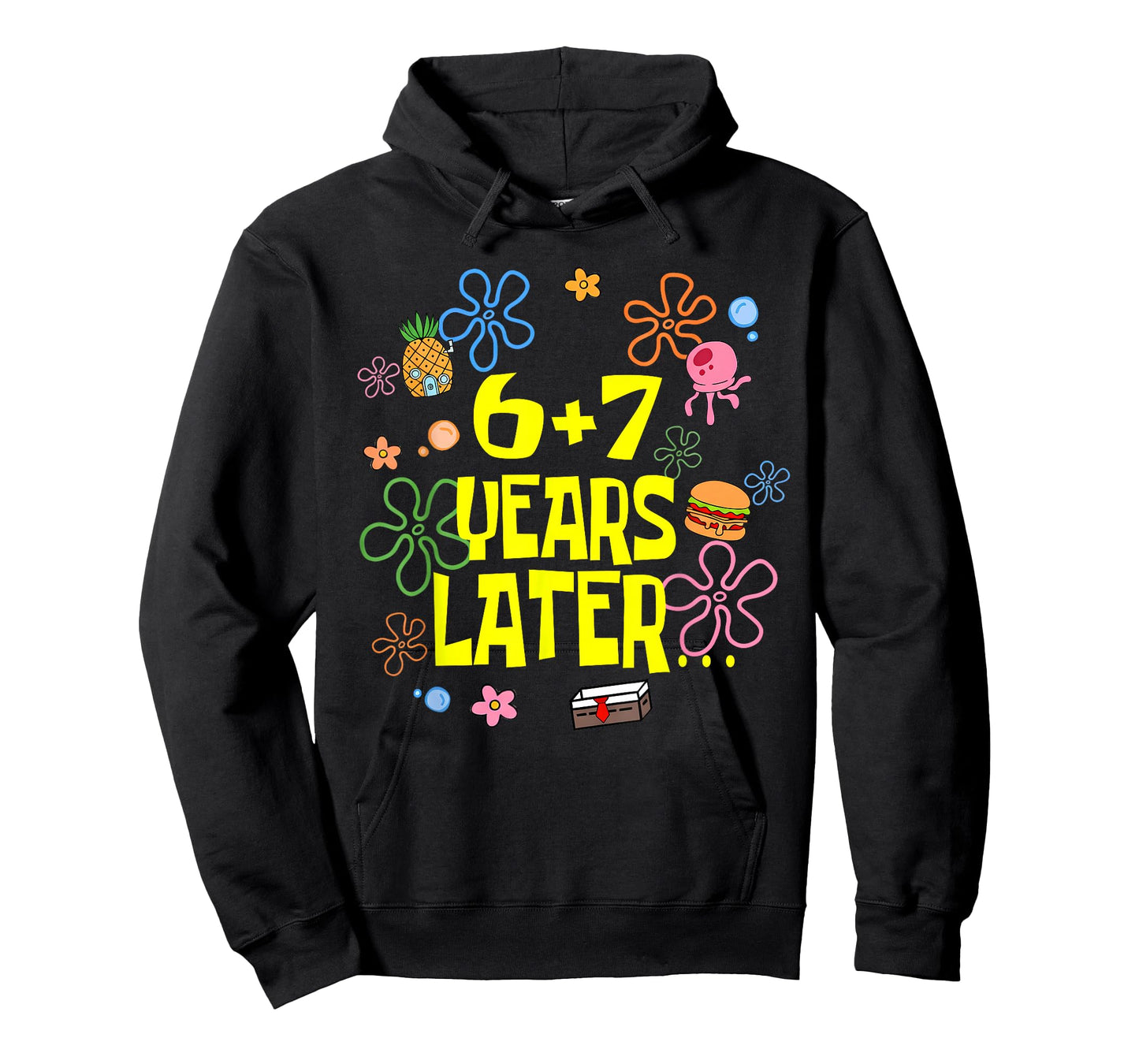 Kids 13th Birthday 6+7 Years Later Funny Six Seven 6 7 Meme T-Shirt
