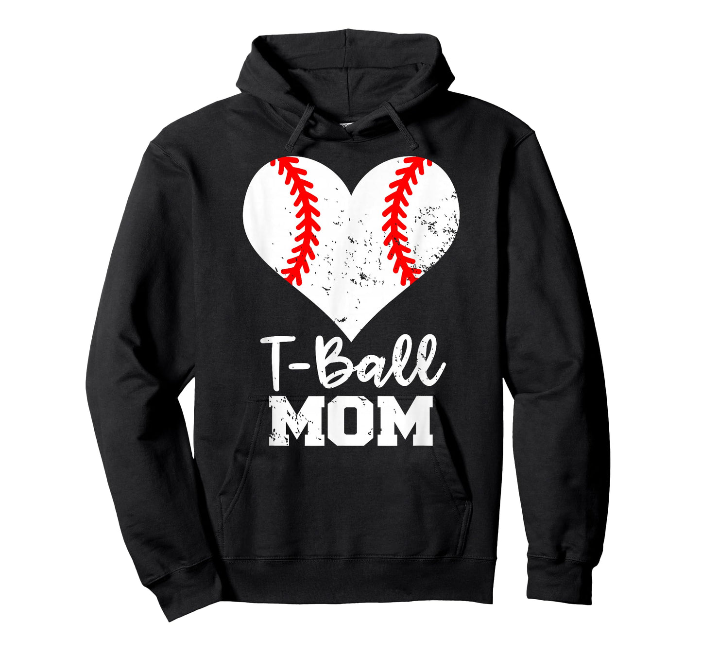 T-Ball Mom Heart Funny Tee Ball Mom T-Shirt