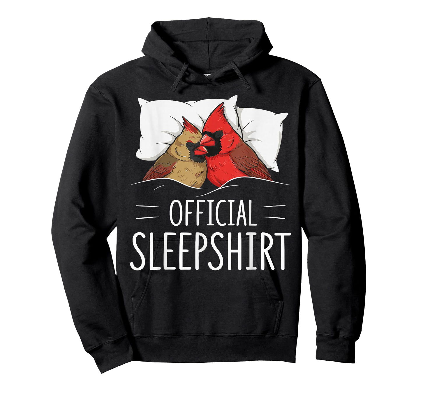 Official Sleepshirt Sleeping Cardinal Bird Lovers Pajama T-Shirt