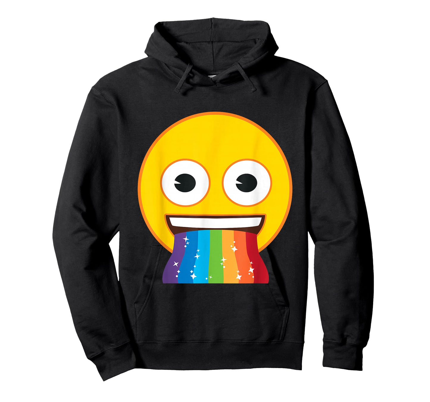 Official Emoji Rainbow Mouth Yellow Smile Face T-Shirt