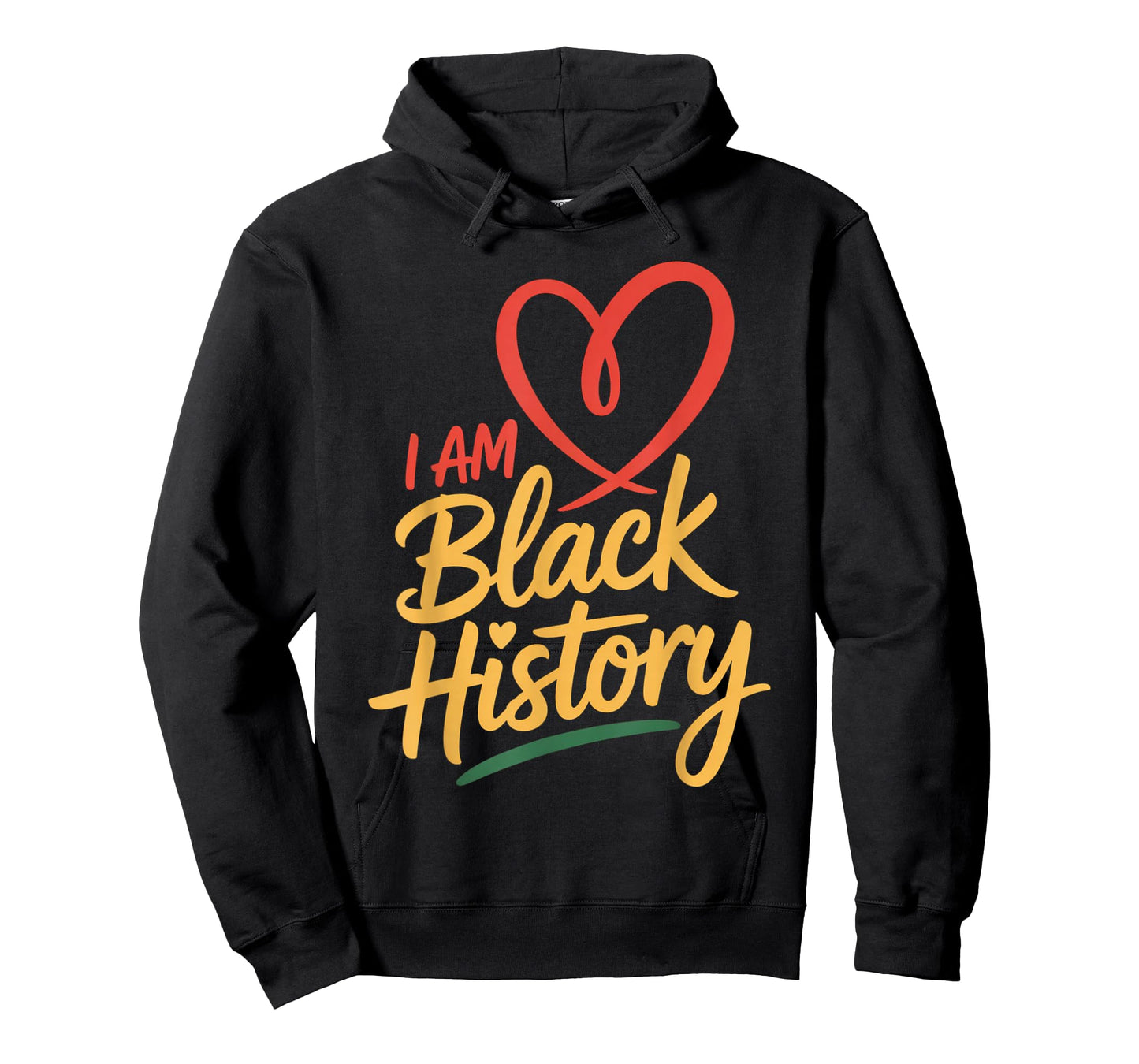I Am Black History Heart Month Pride Men Women T-Shirt