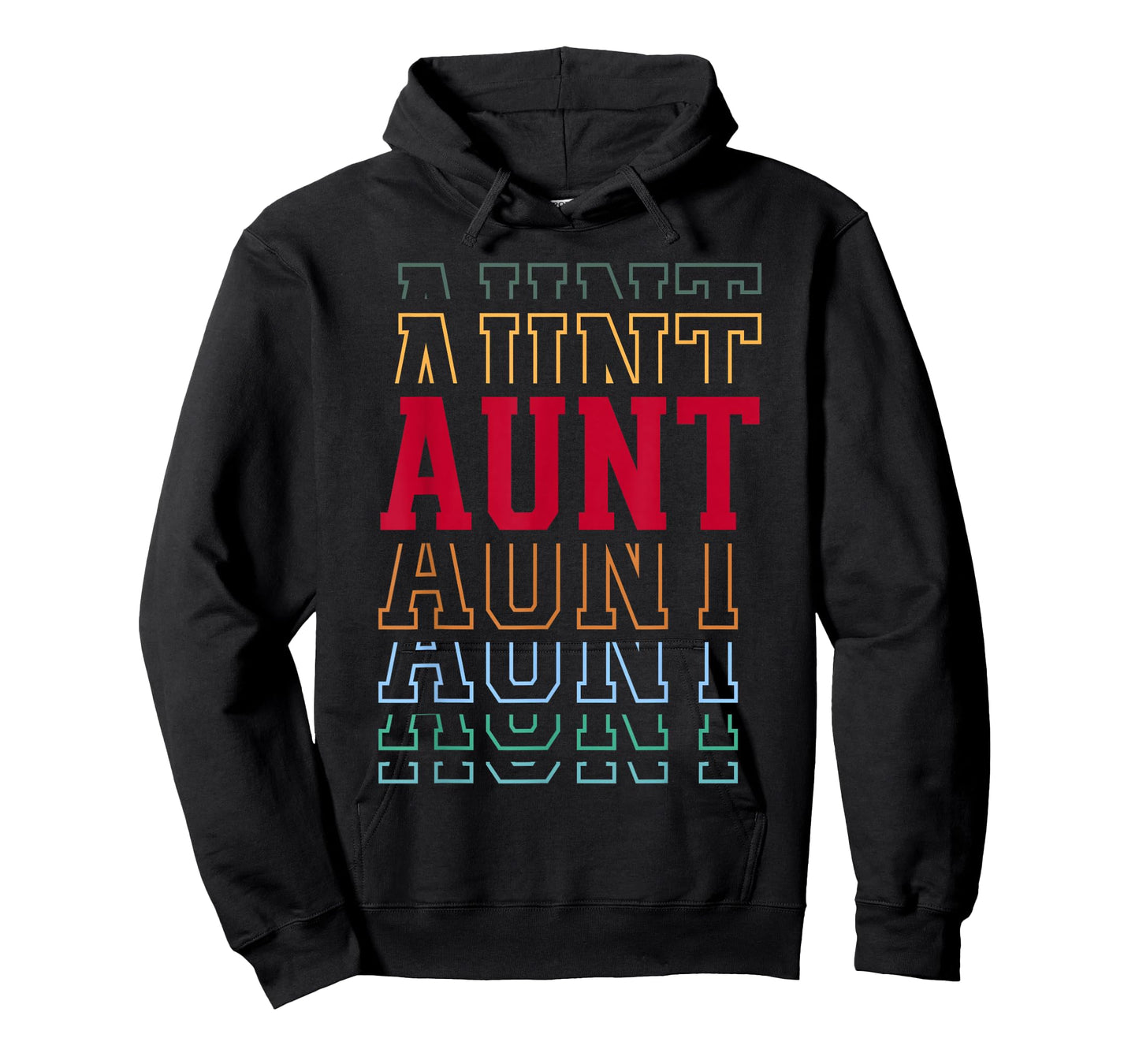 Aunt Funny Athletic Lettering Mother's Day Aunt T-Shirt