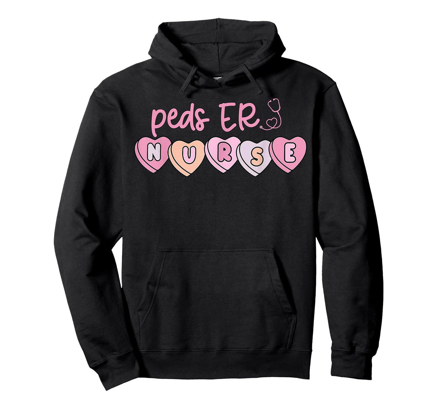 Peds ER Nurse Valentines Day Candy Heart Pediatric Nursing T-Shirt