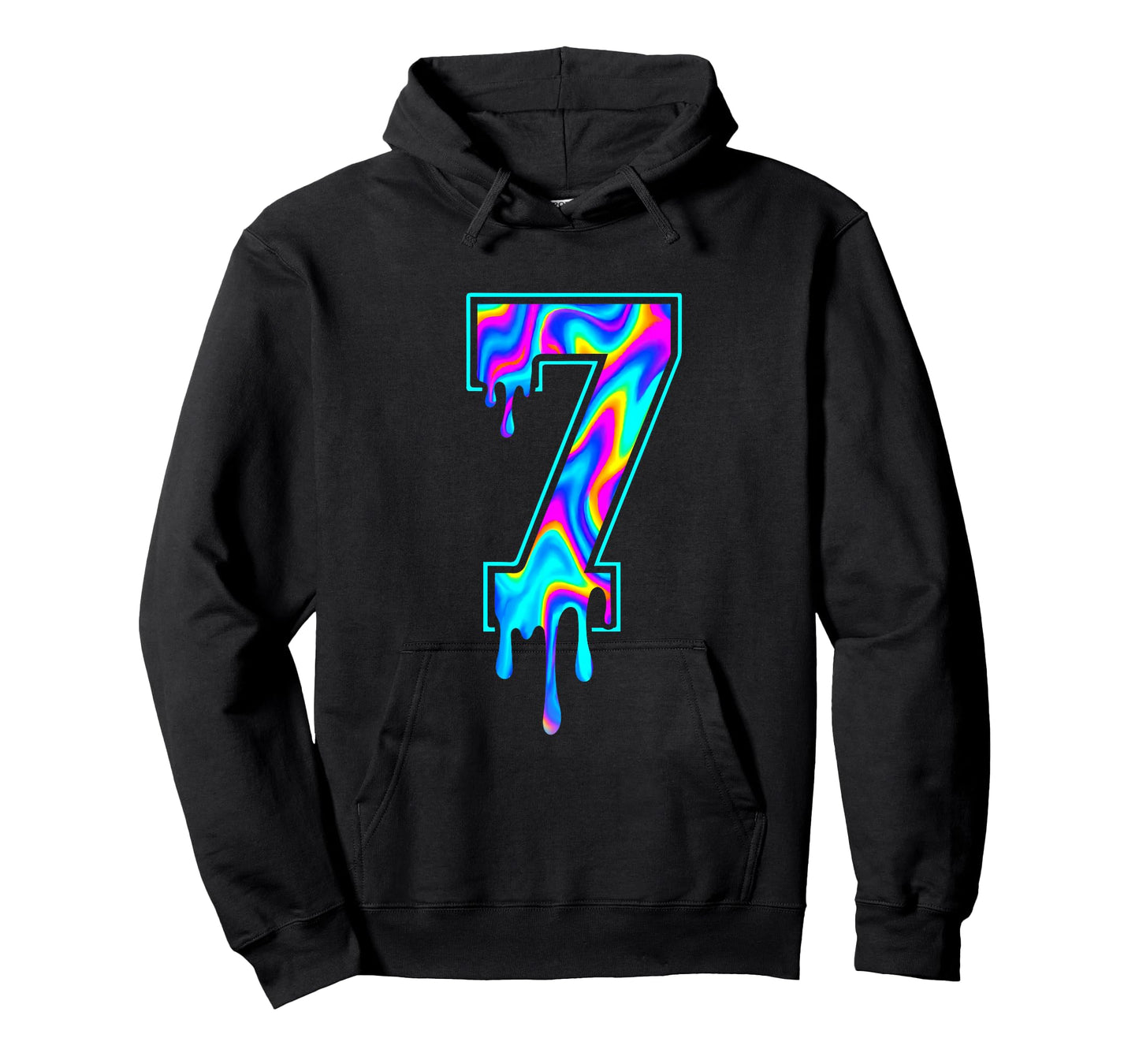 Swirl Rainbow Six Seven Meme 6 7 Halloween Matching 7 T-Shirt