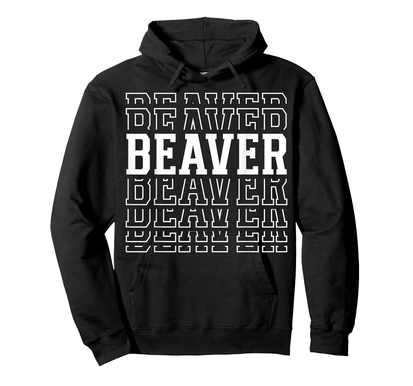 Beaver Layered Text Costume Animal Lover T-Shirt