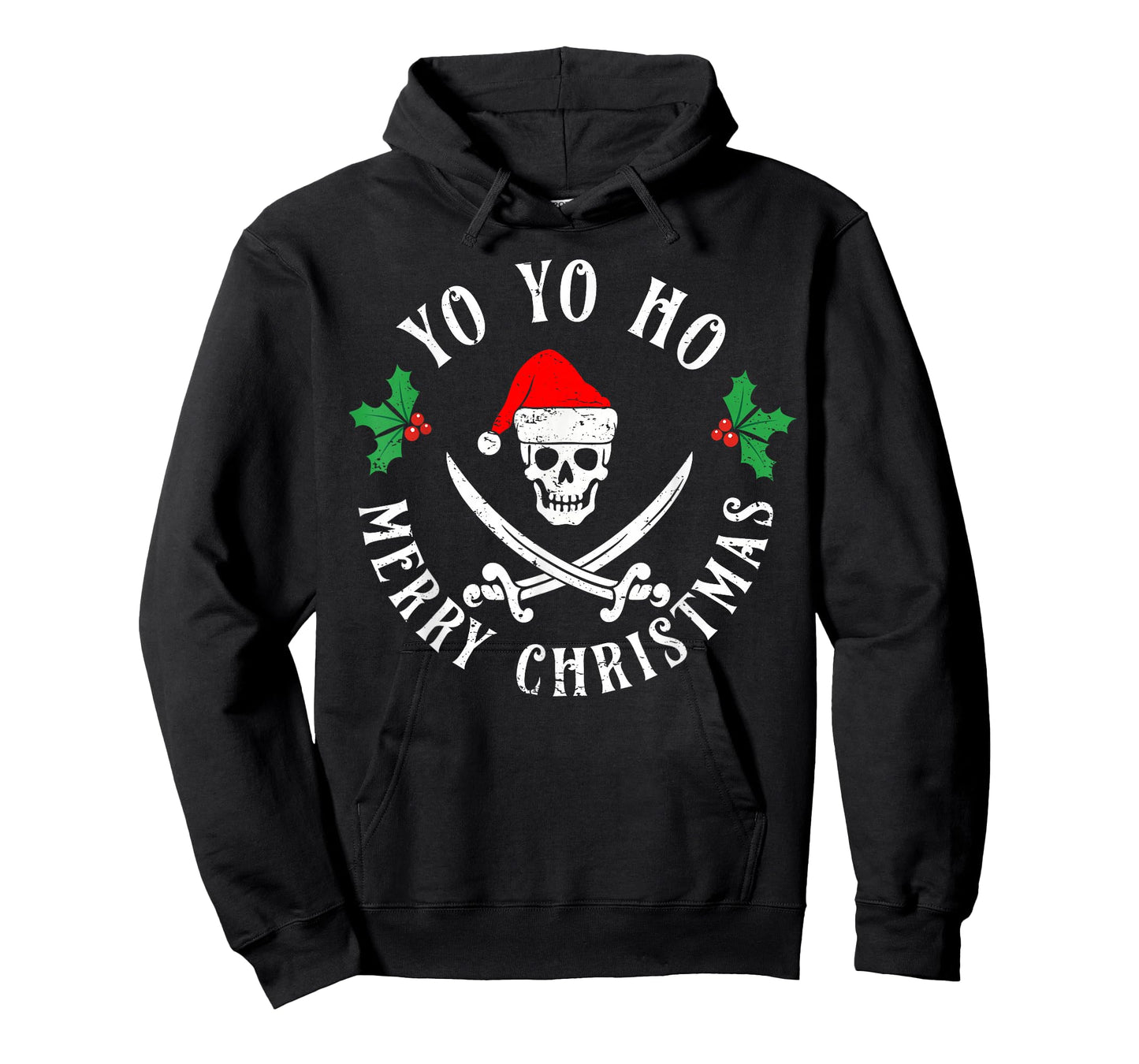 Pirate Christmas Santa Hat Funny Birthday Dad Men Boys Kids T-Shirt