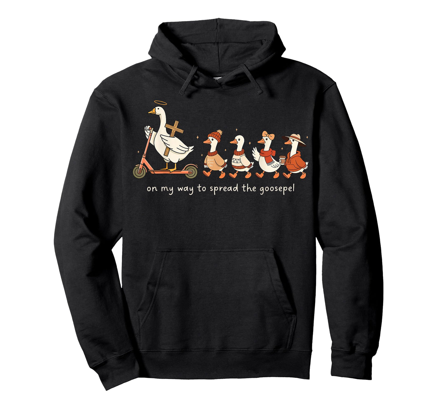 On My Way to Spread The Gospel Funny Goose Christian Goose T-Shirt