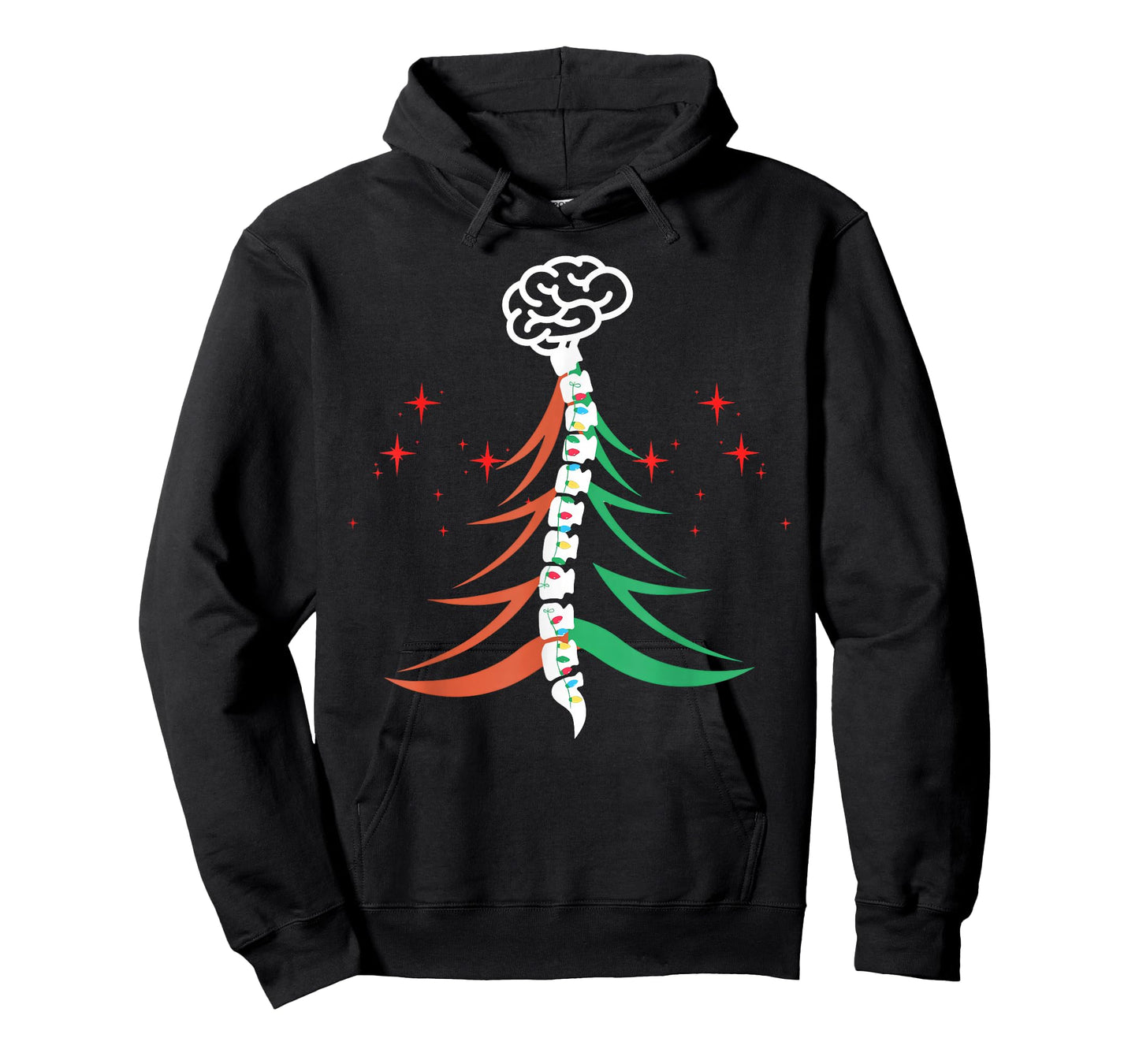 Brain Spine Christmas Tree Neuro Squad Nurse Neurology Xmas T-Shirt