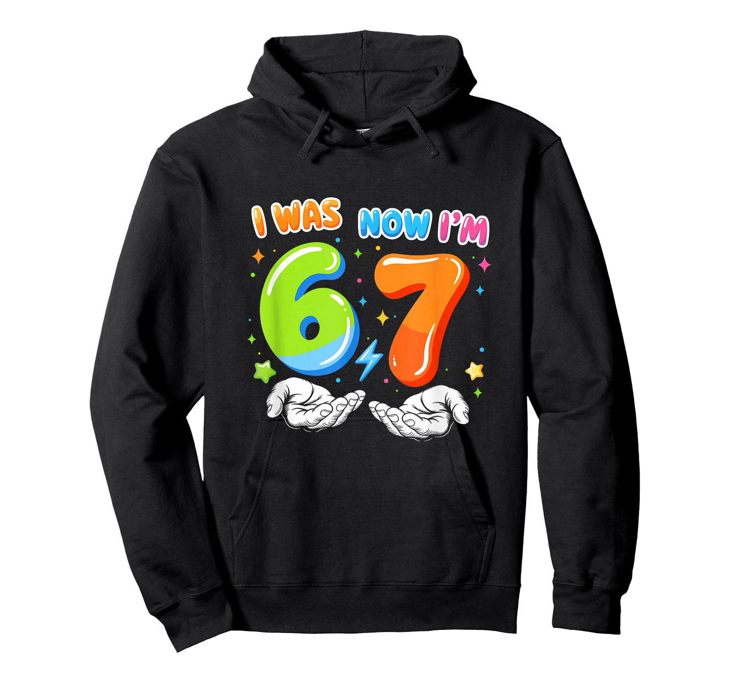 Six Seven Meme Funny 7 Year Old Birthday was 6 Now I'm 7 T-Shirt