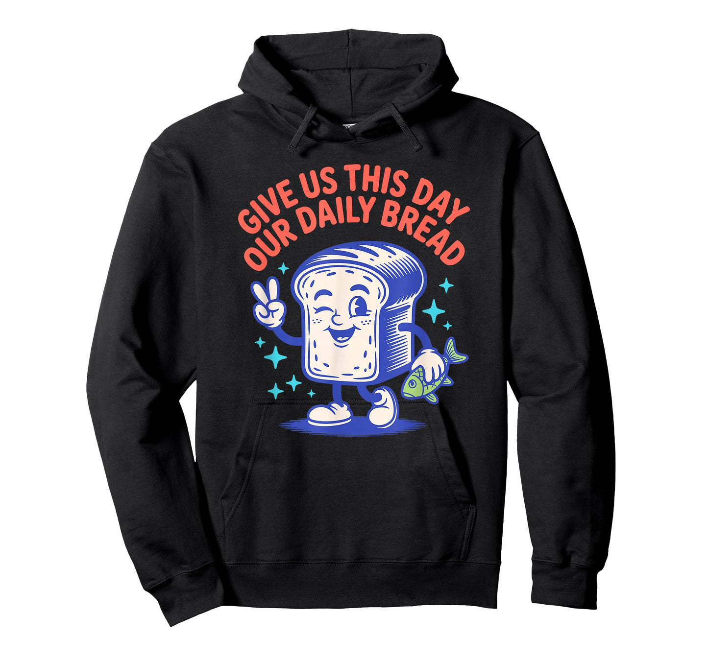 Give Us This Day Our Daily Bread Retro Cartoon T-Shirt