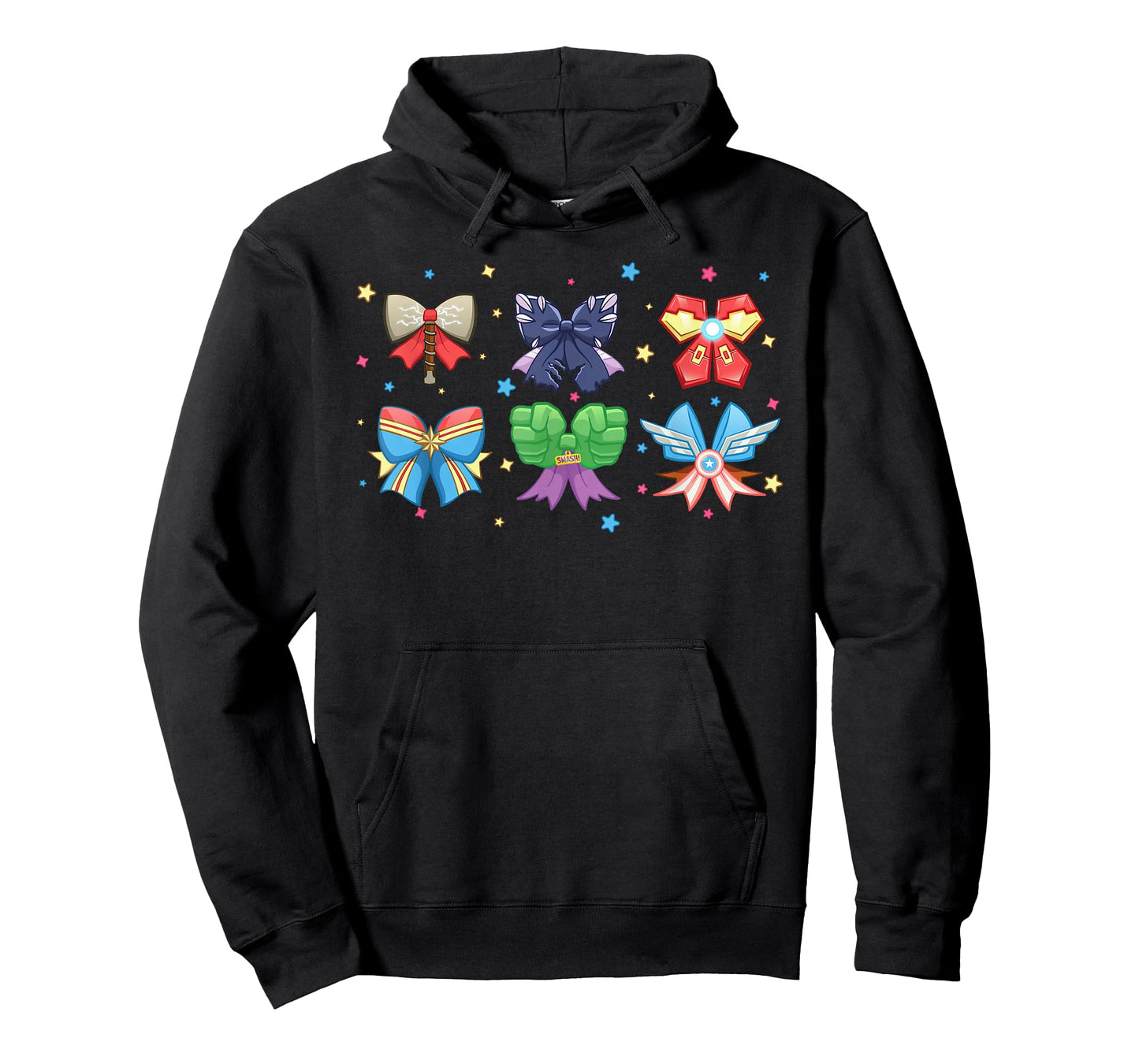 Marvel Avengers Team Coquette Style Cute Fashion Bows T-Shirt