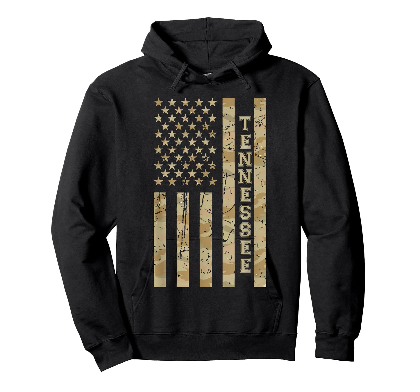 Tennessee Volunteer State Southern Desert Camo American Flag T-Shirt