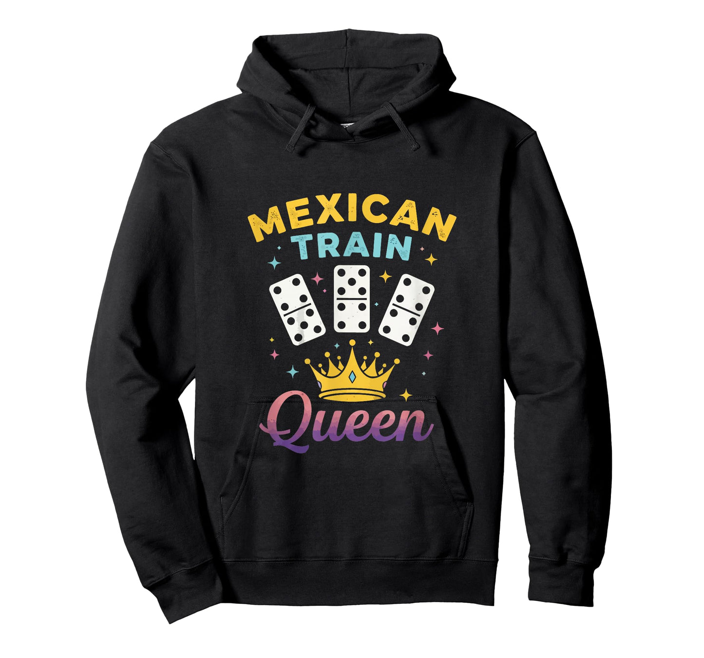 Mexican Train Queen Domino Player Dominoes Lover Tile Game T-Shirt
