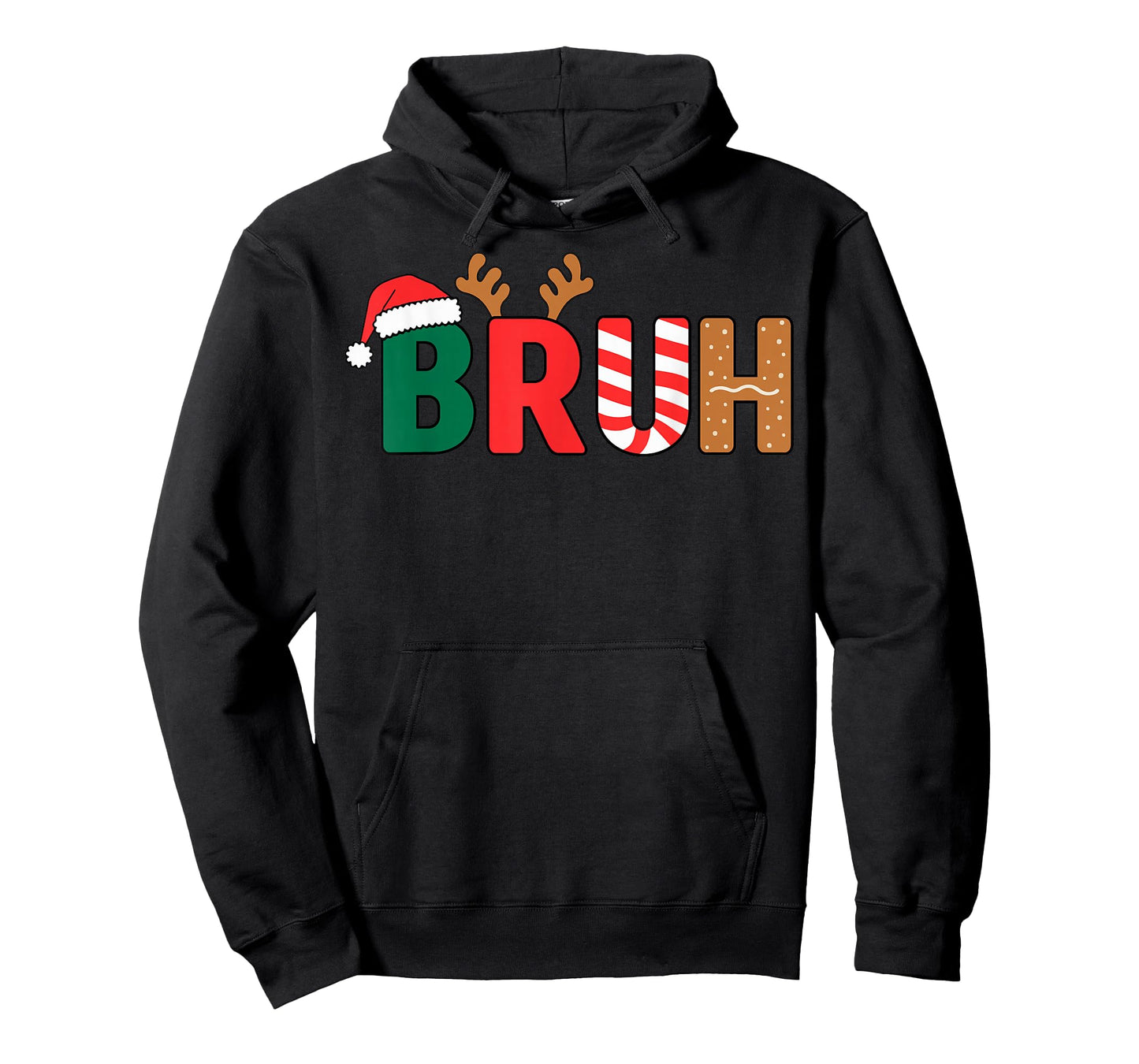 Bruh Christmas Shirt Teens Boys Xmas Kids Funny Christmas T-Shirt