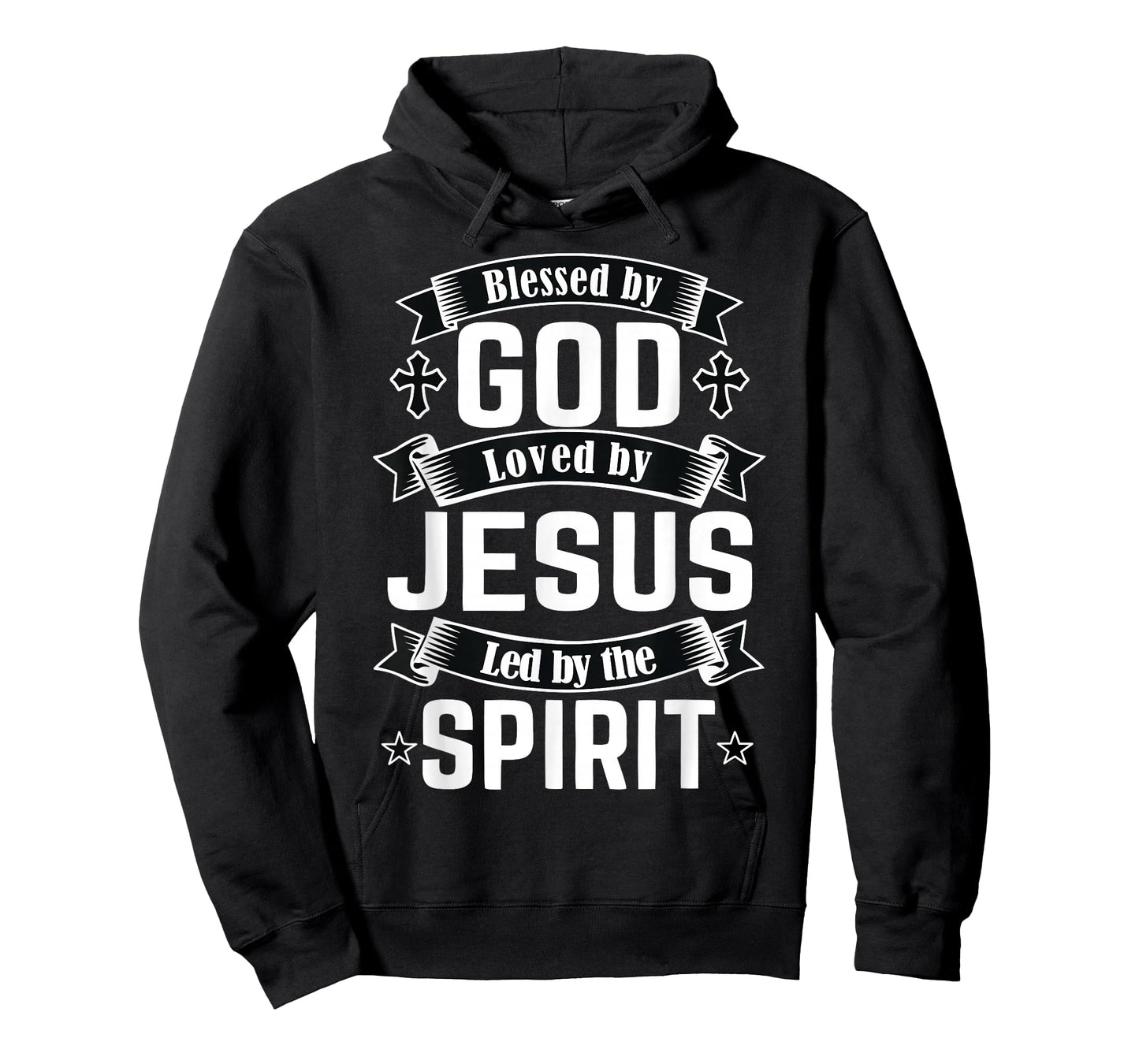 Blessed by God Loved by Jesus Led by The Spirit Religious T-Shirt