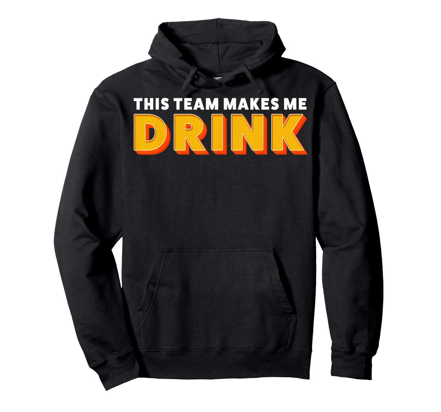 Retro Sport This Team Makes Me Drink Funny Football Meme T-Shirt