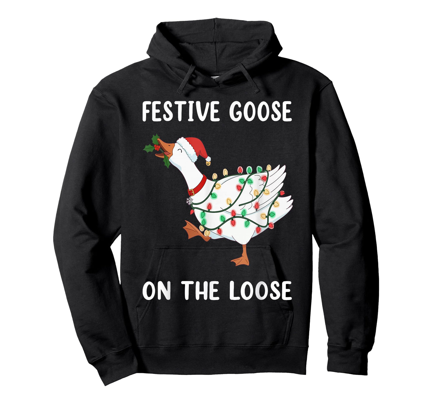Vintage Funny Festive Goose on The Loose Christmas Humor T-Shirt
