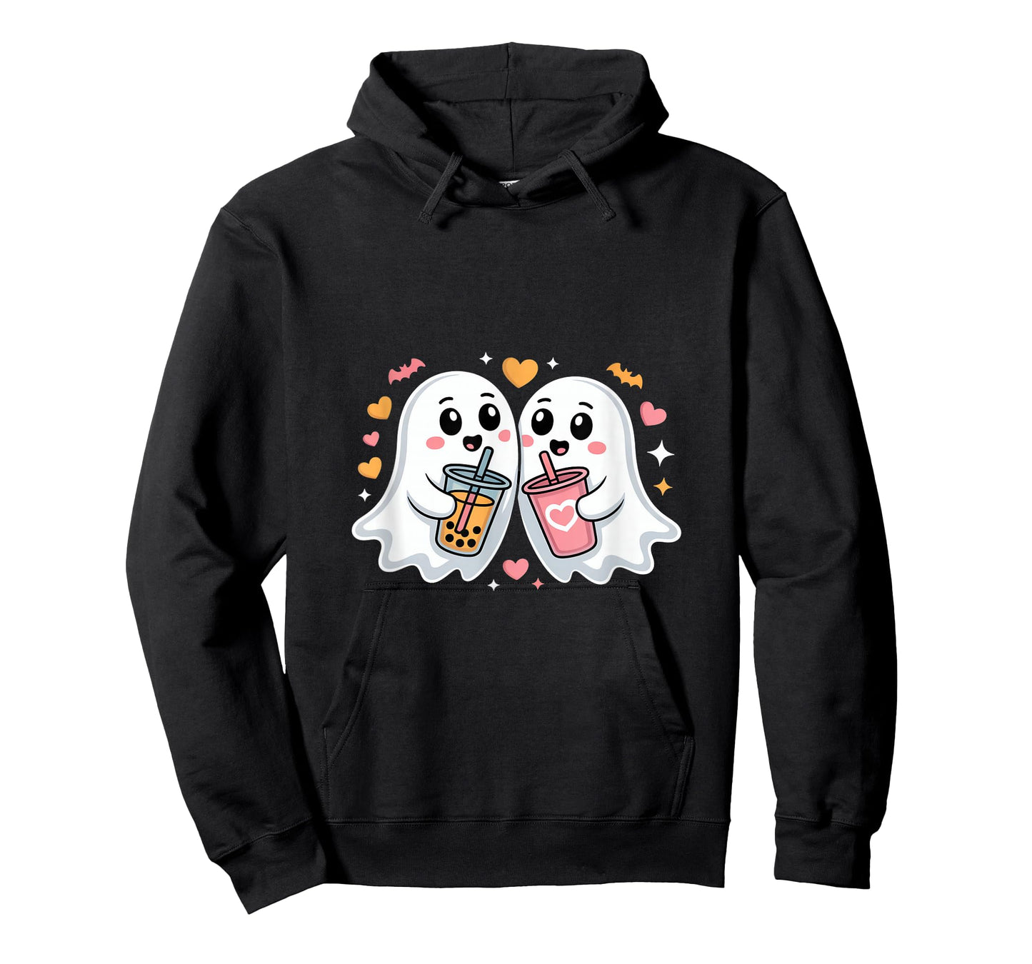 Cute Halloween Ghosts Bubble Tea Lovers T-Shirt