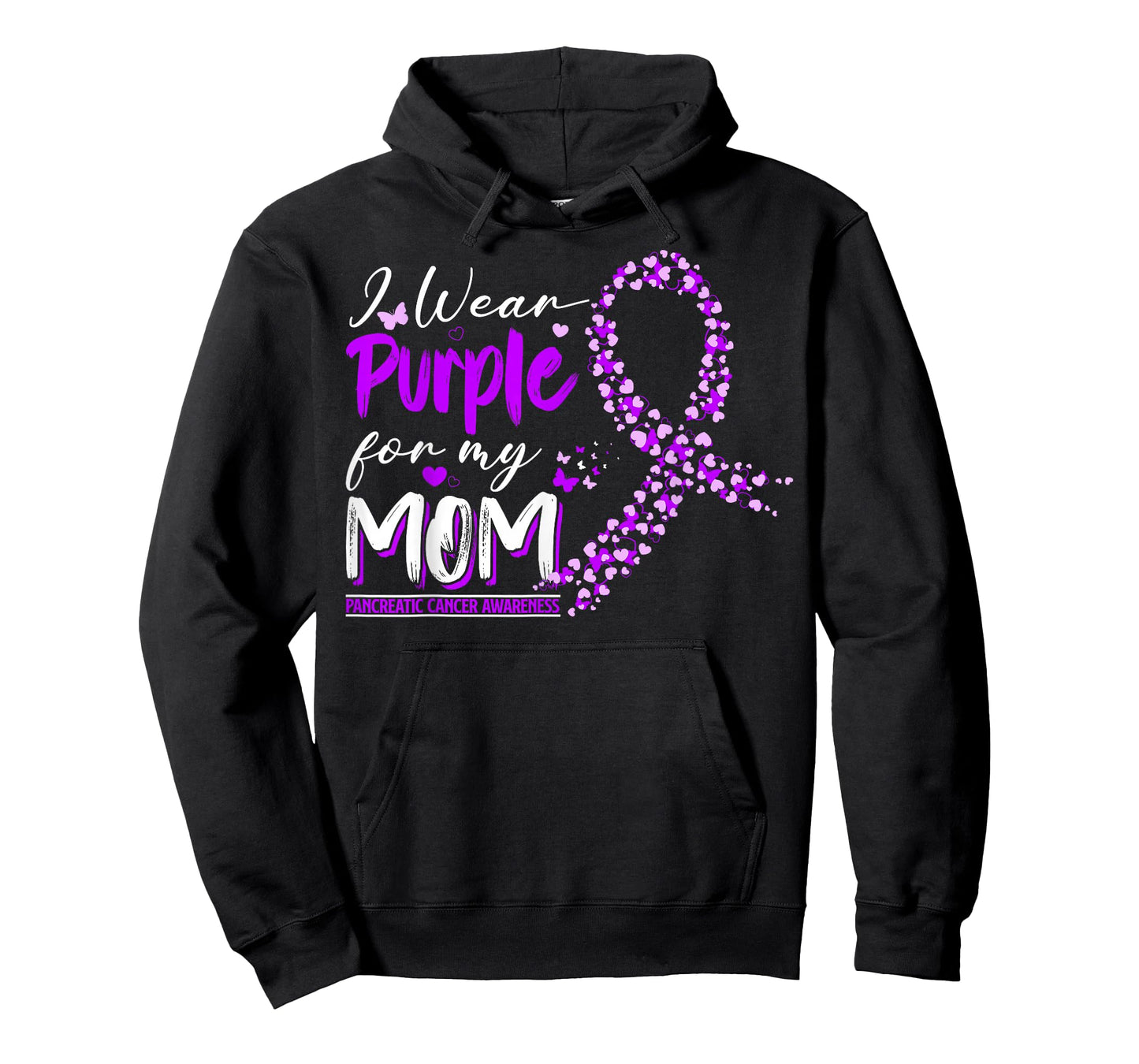 Pancreatic Cancer Awareness I Wear Purple for My Mom T-Shirt