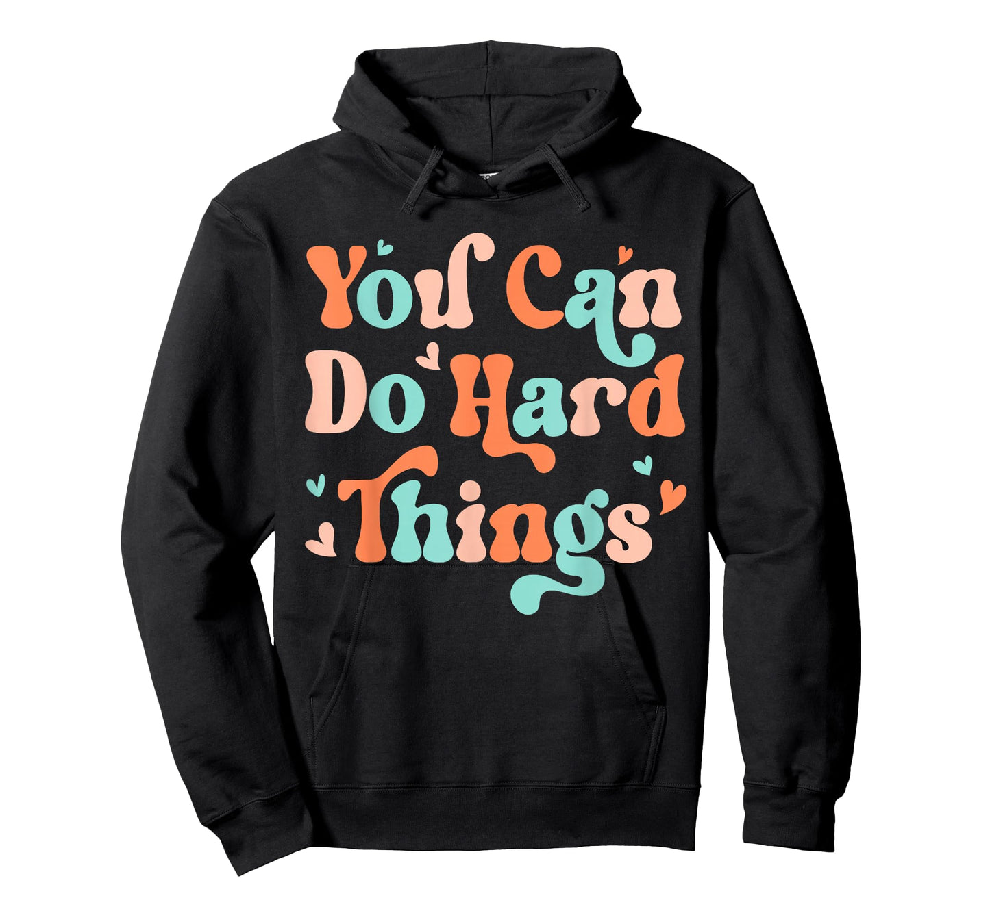 Retro You Can Do Hard Things Motivational Teacher Kid T-Shirt