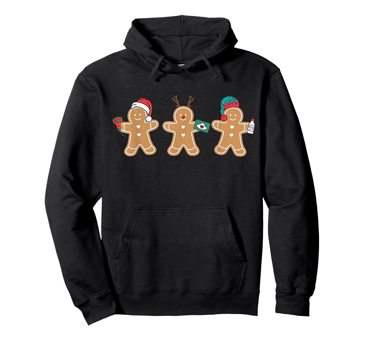 Sonographer Gingerbread Ultrasound Tech Christmas MFM Nurse T-Shirt